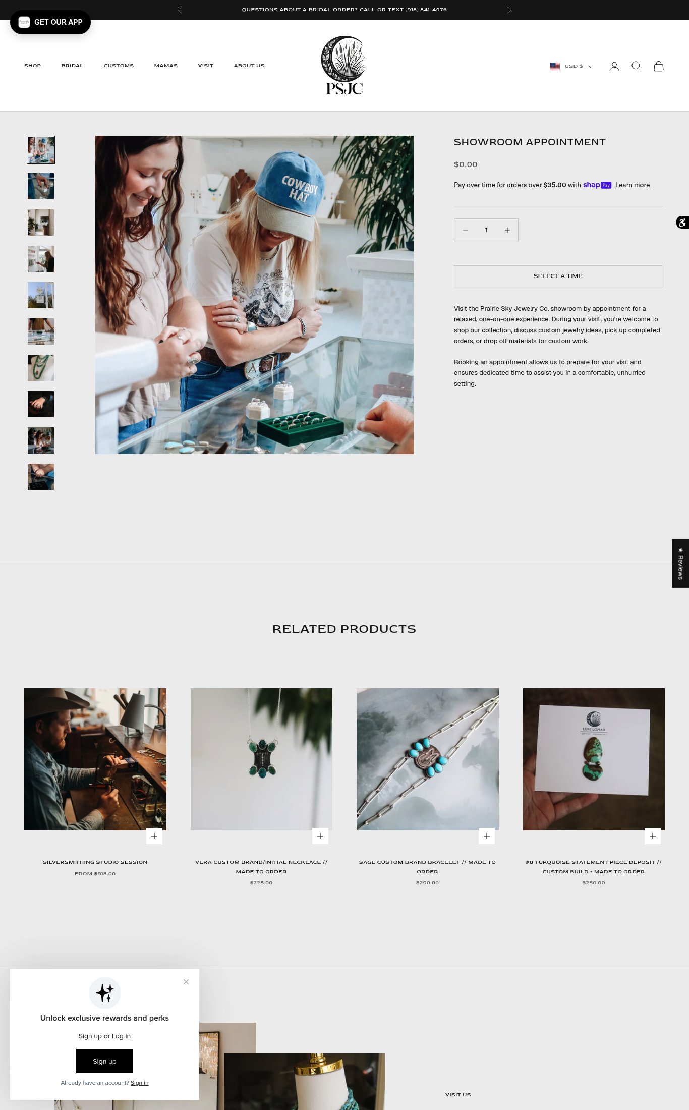 Prairie Sky Jewelry Co page