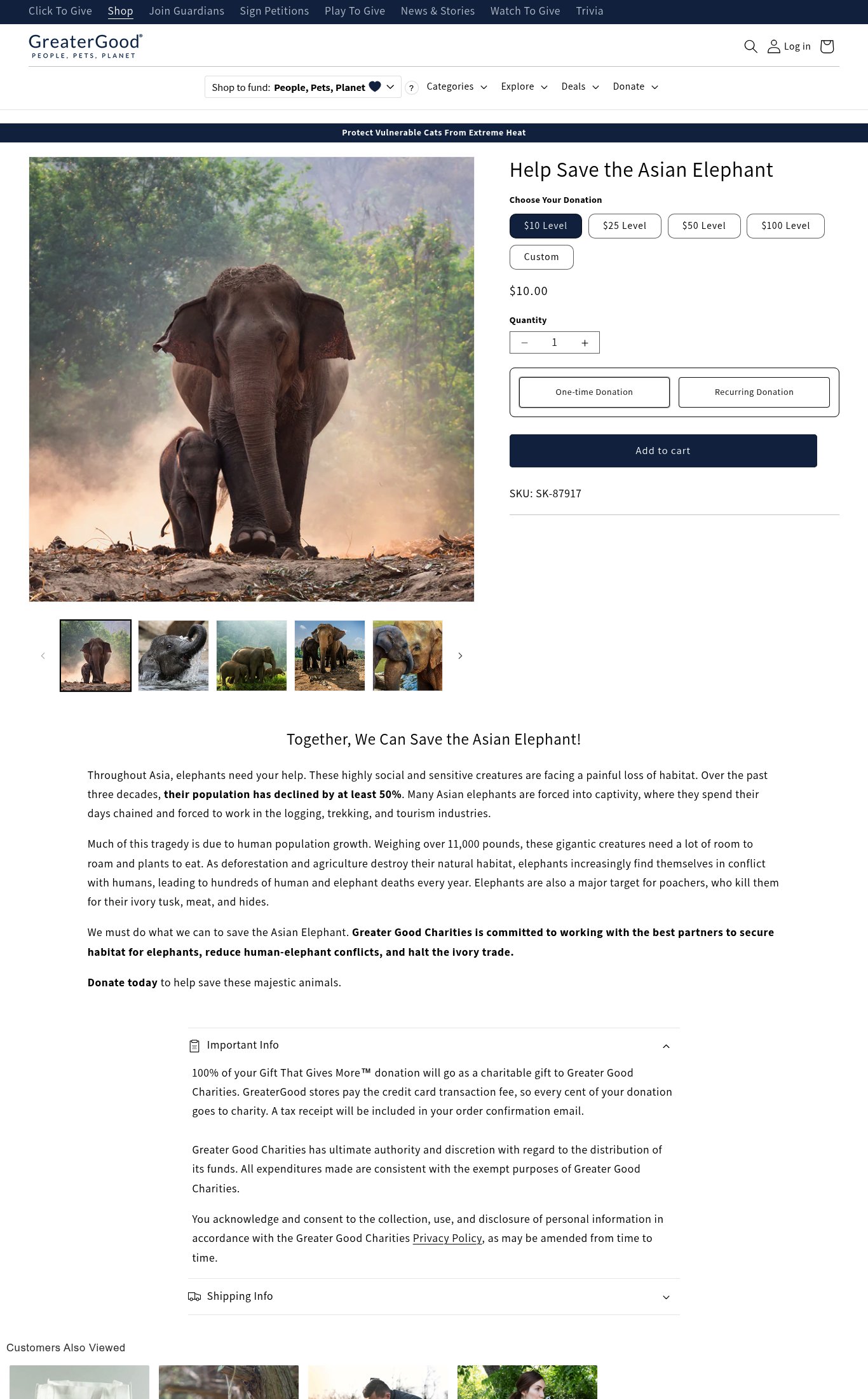 GreaterGood page
