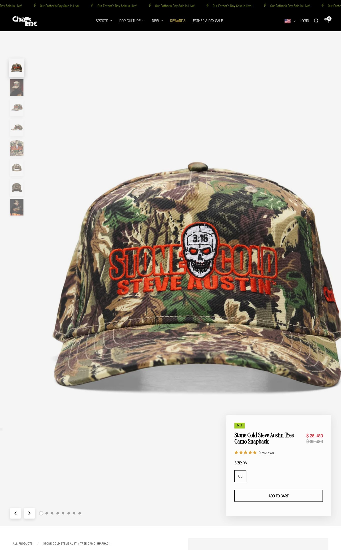 Chalk Line Apparel page
