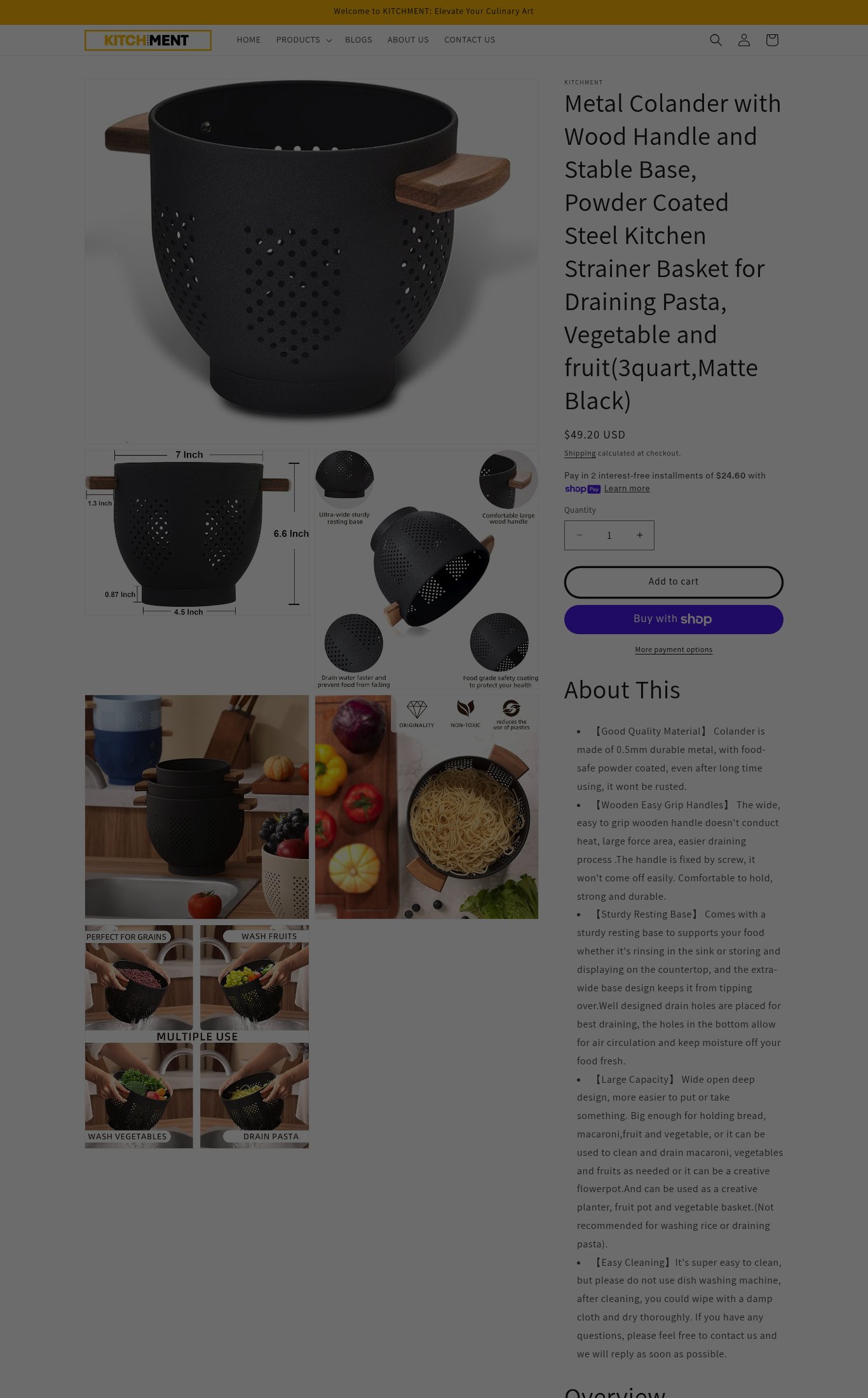 KITCHMENT page