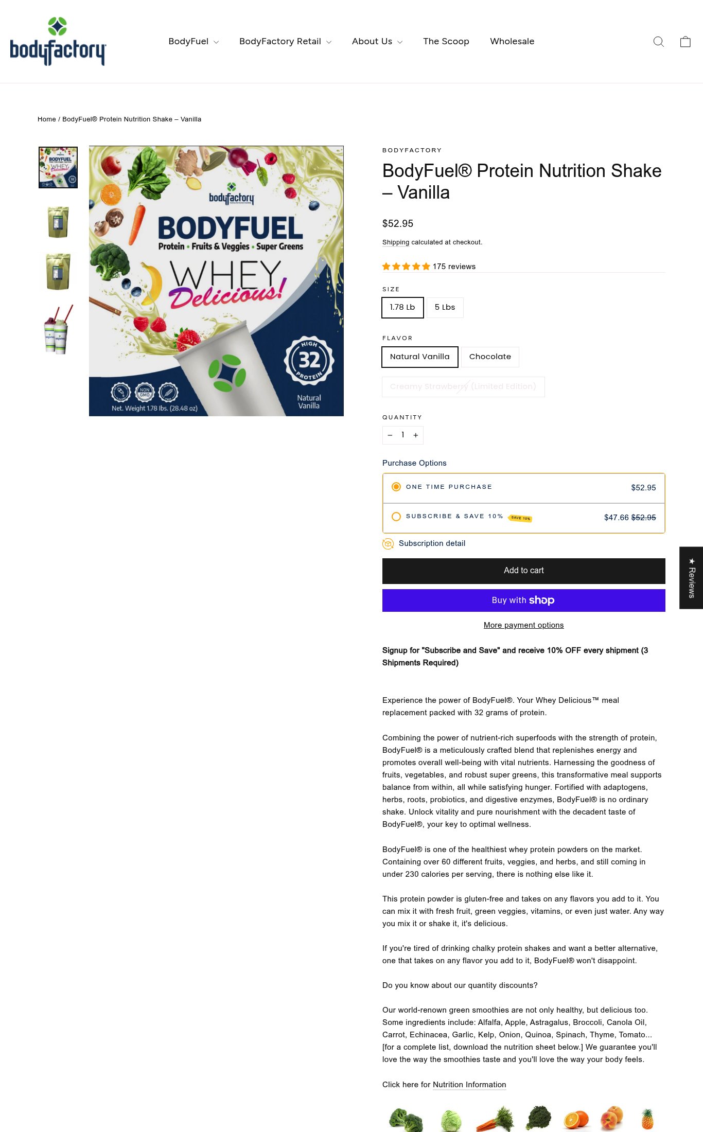 BodyFactory page