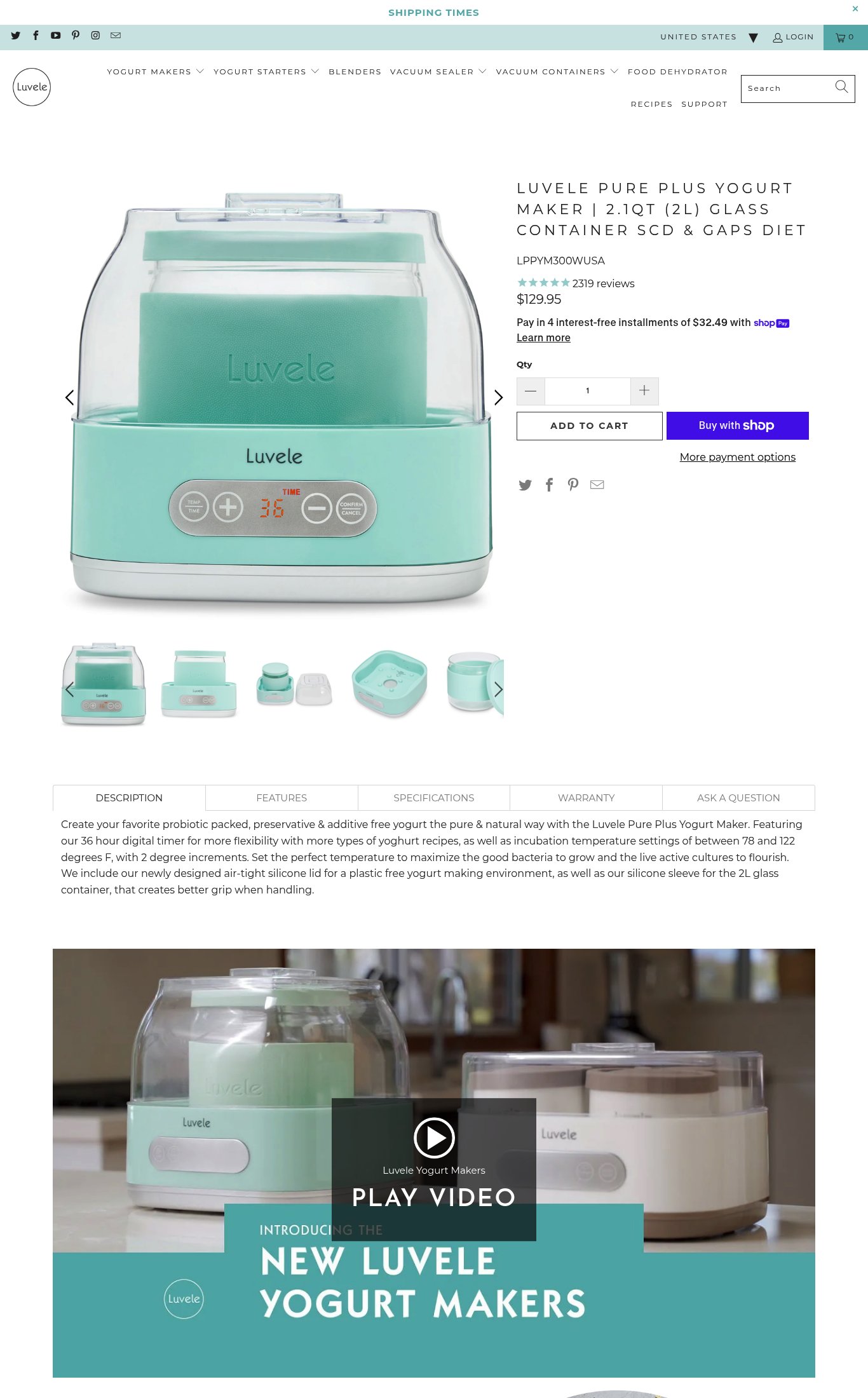 Luvele US page