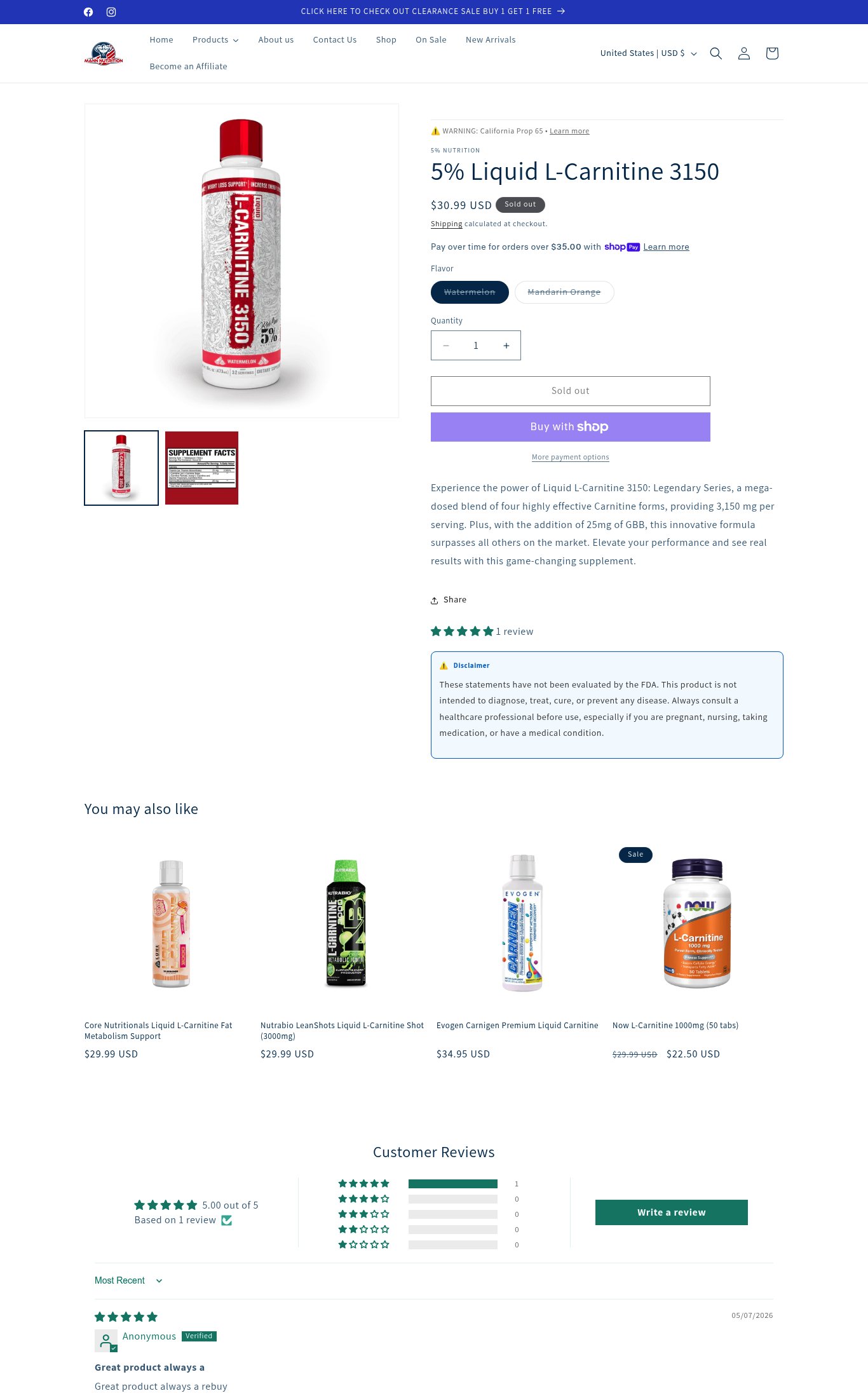 Mann Nutrition page