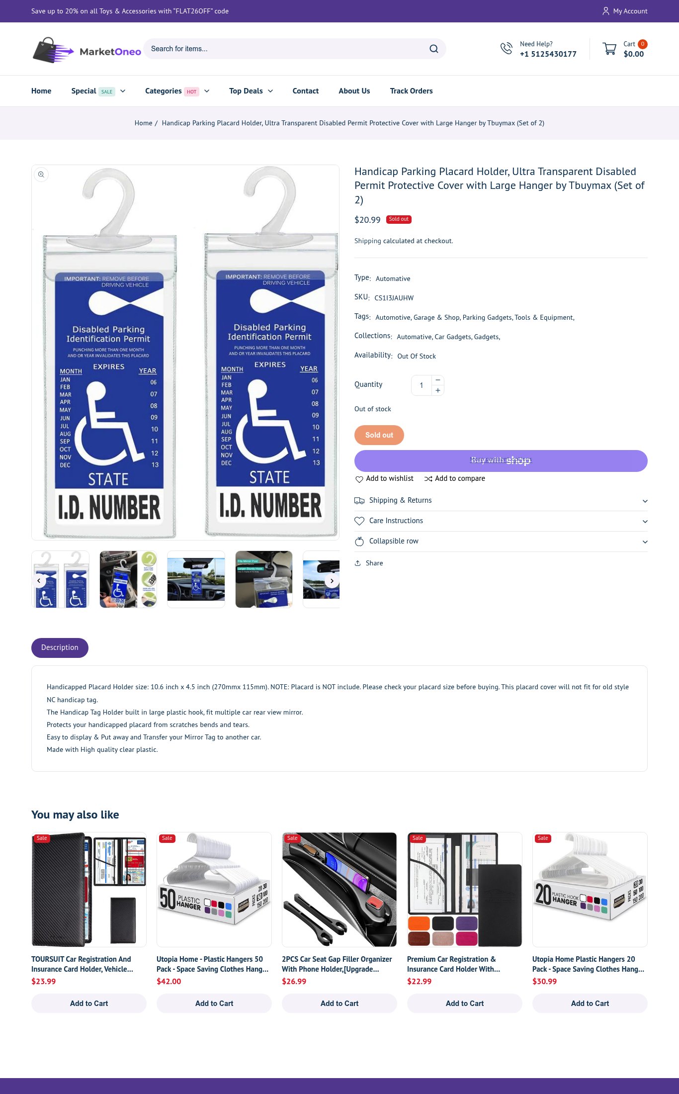 MarketOneo page