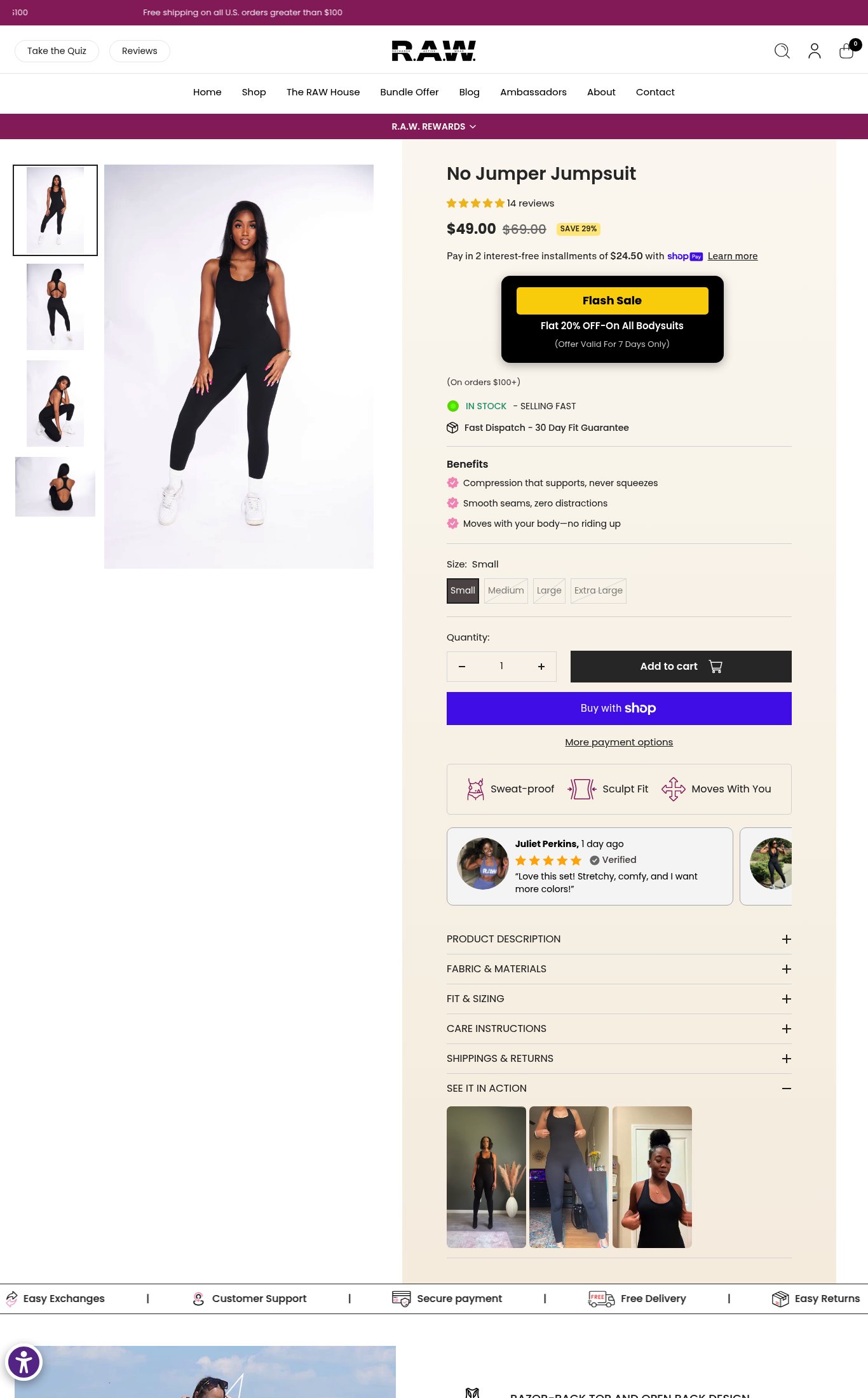 Recharge Active Wear (R.A.W.) page