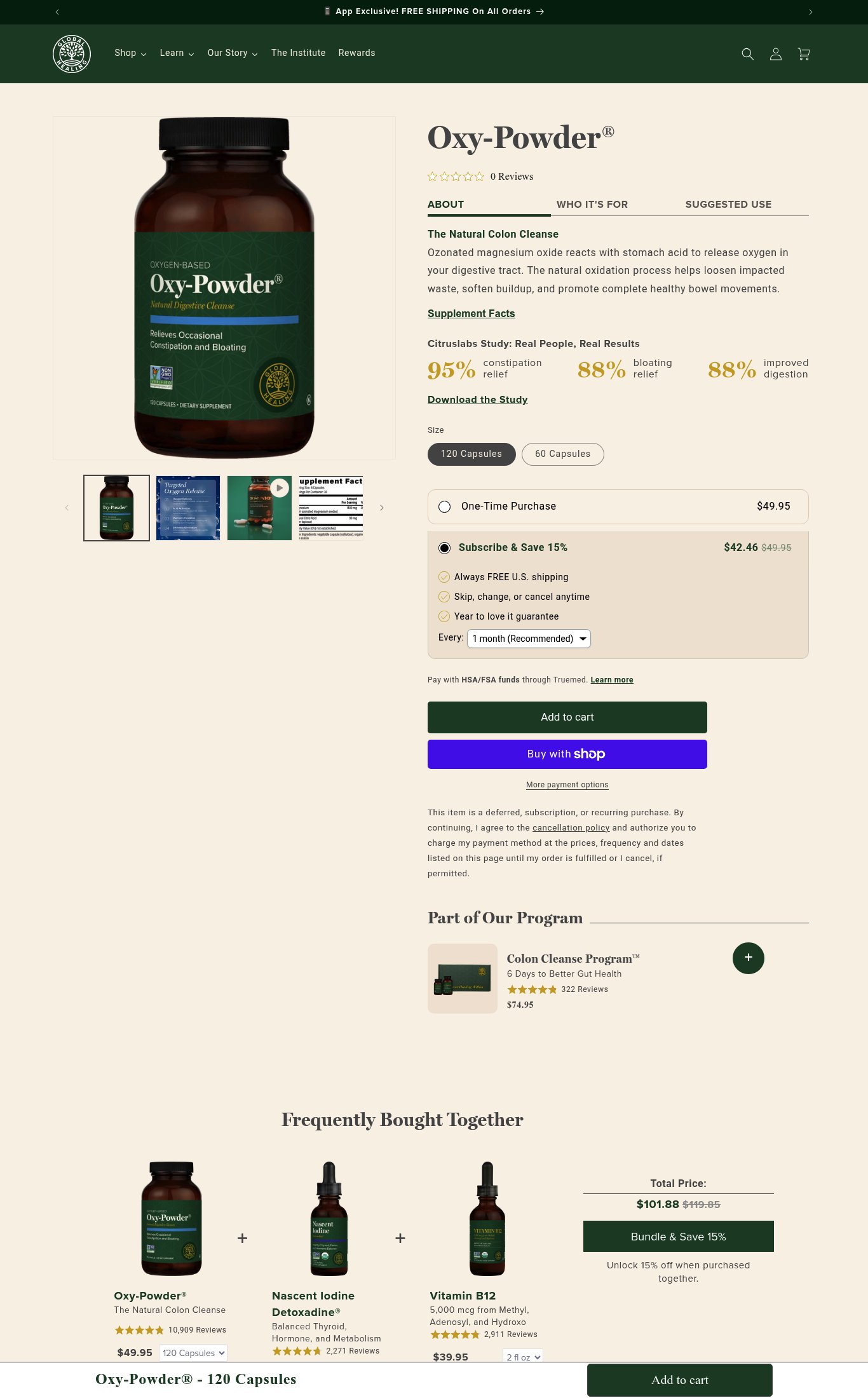 Global Healing page
