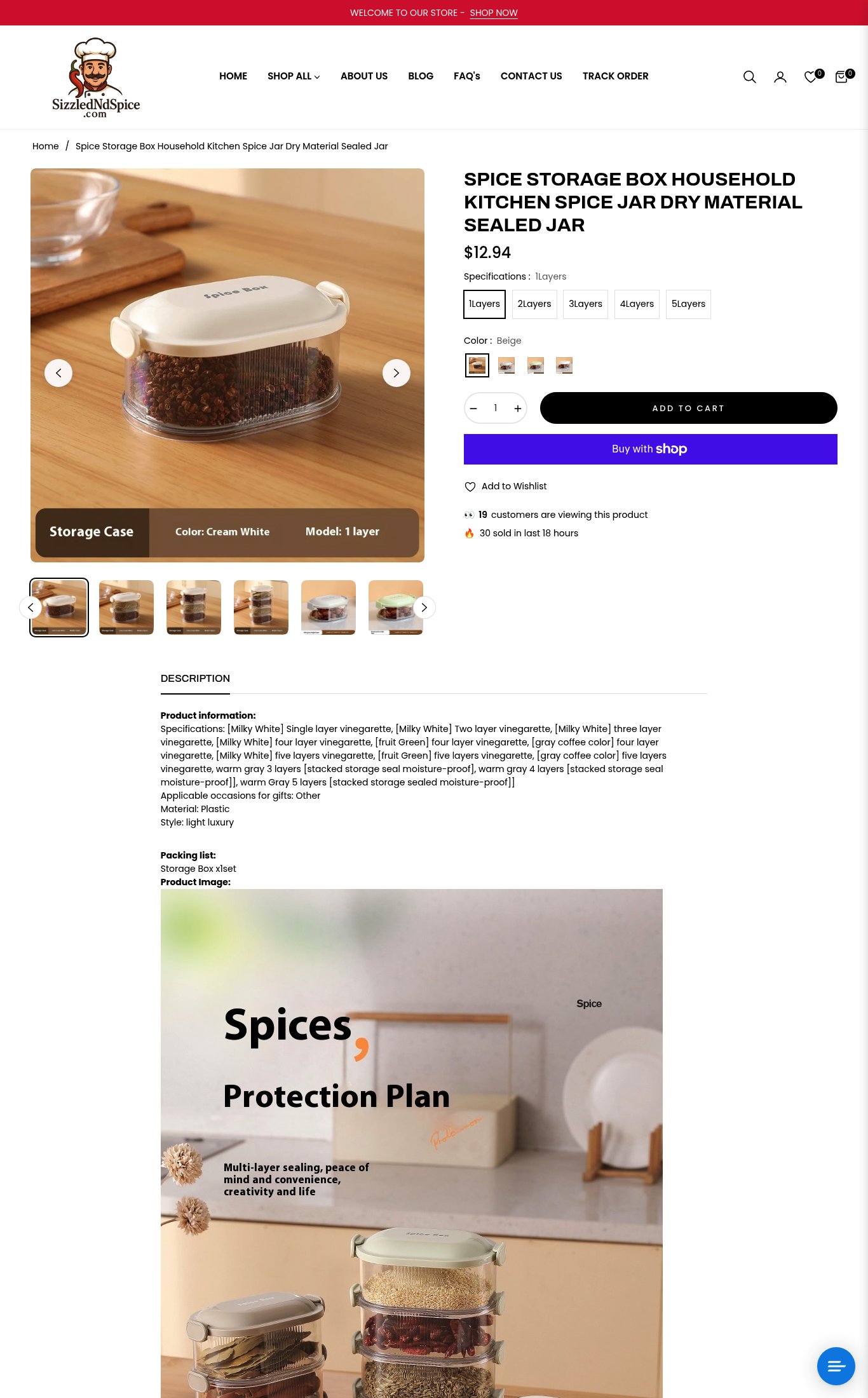 SizzleNdSpice page