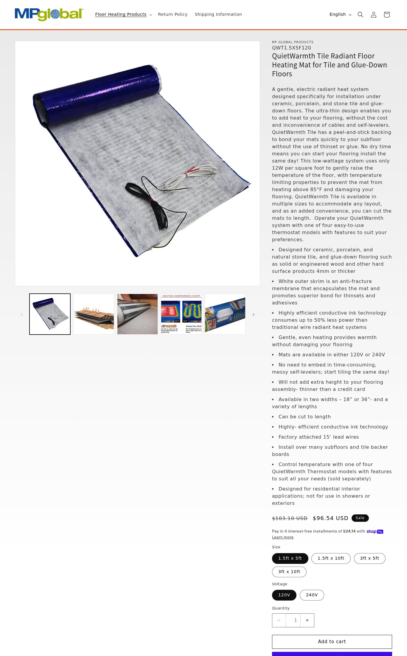 MP Global Products page
