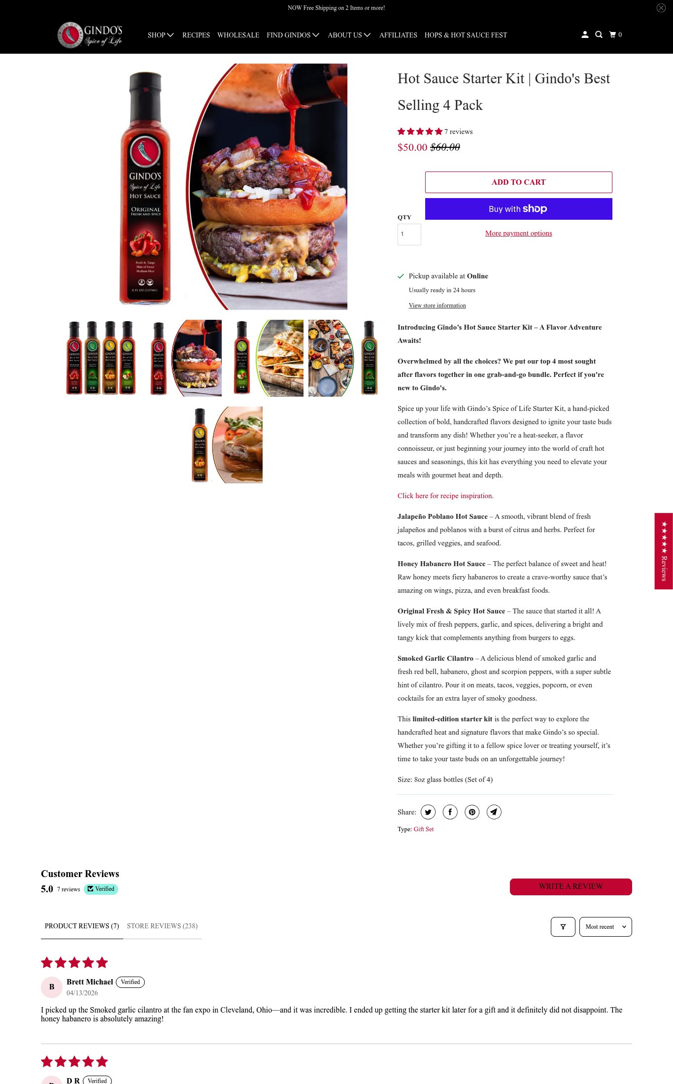 Gindos page