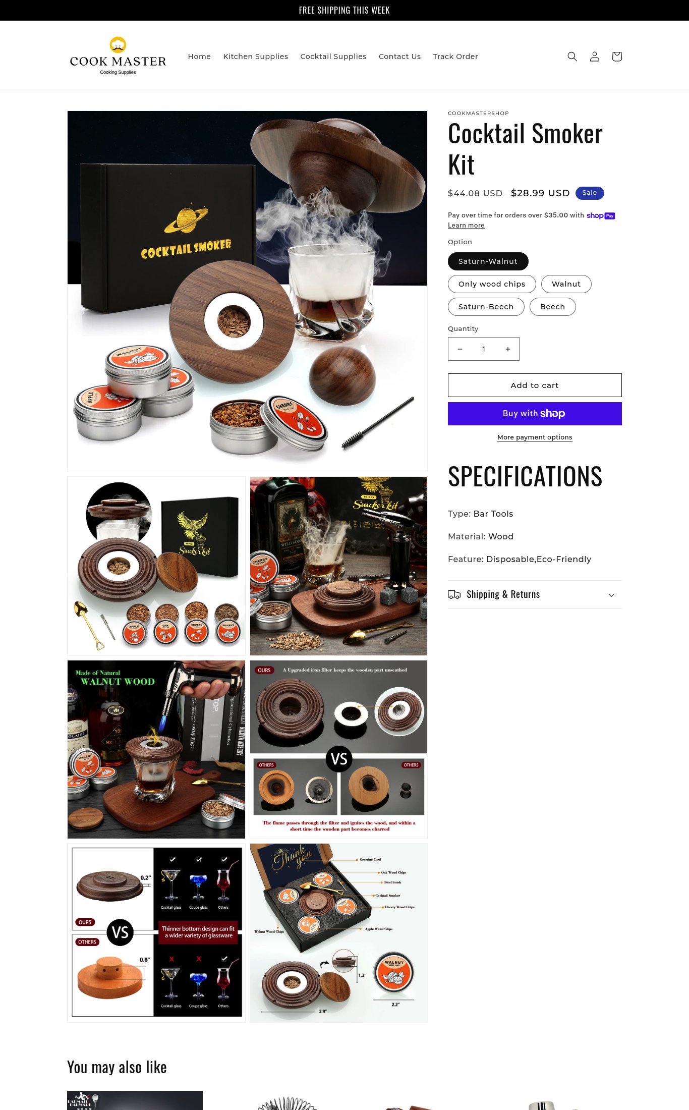 Cookmastershop page