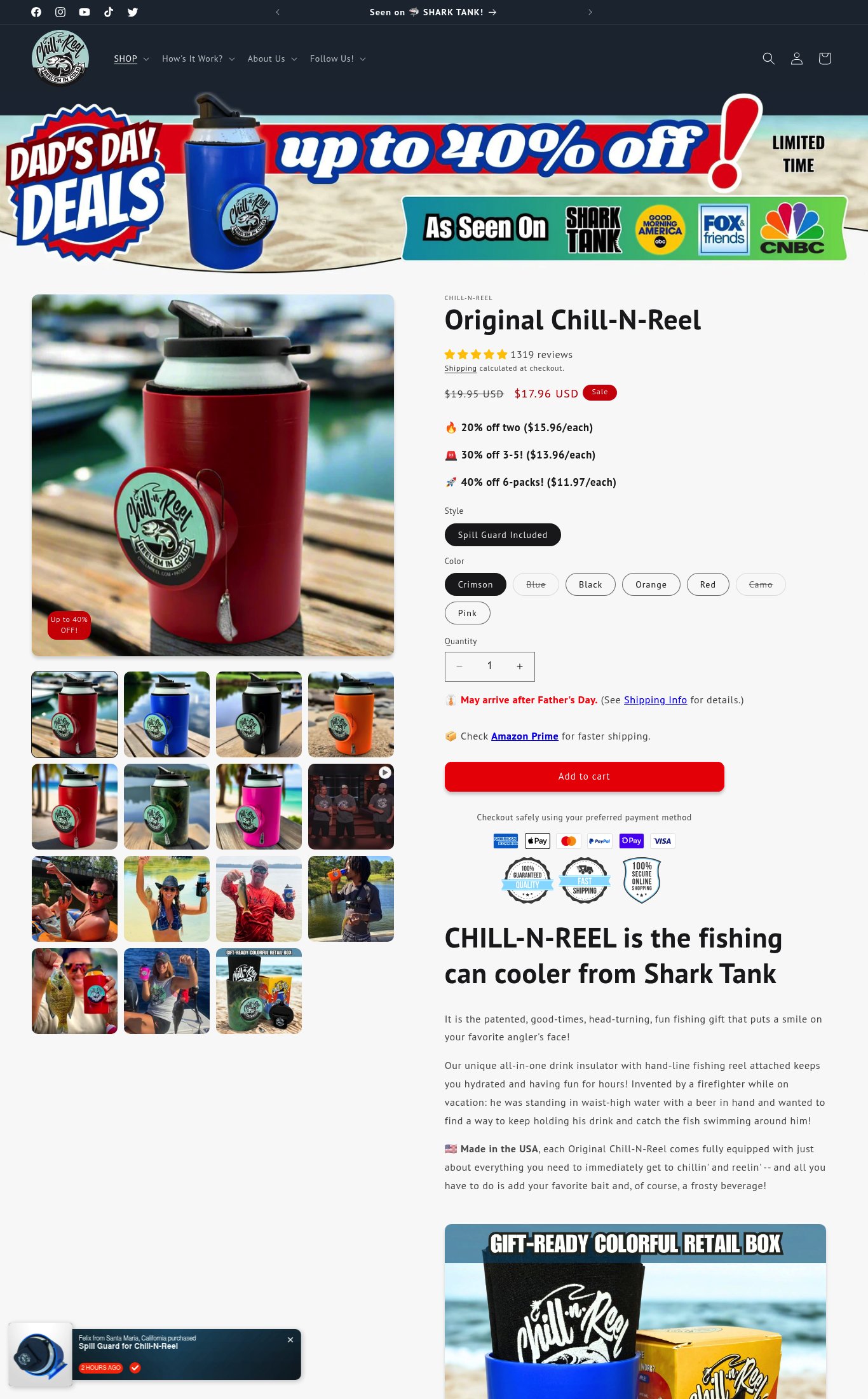 Chill-N-Reel page