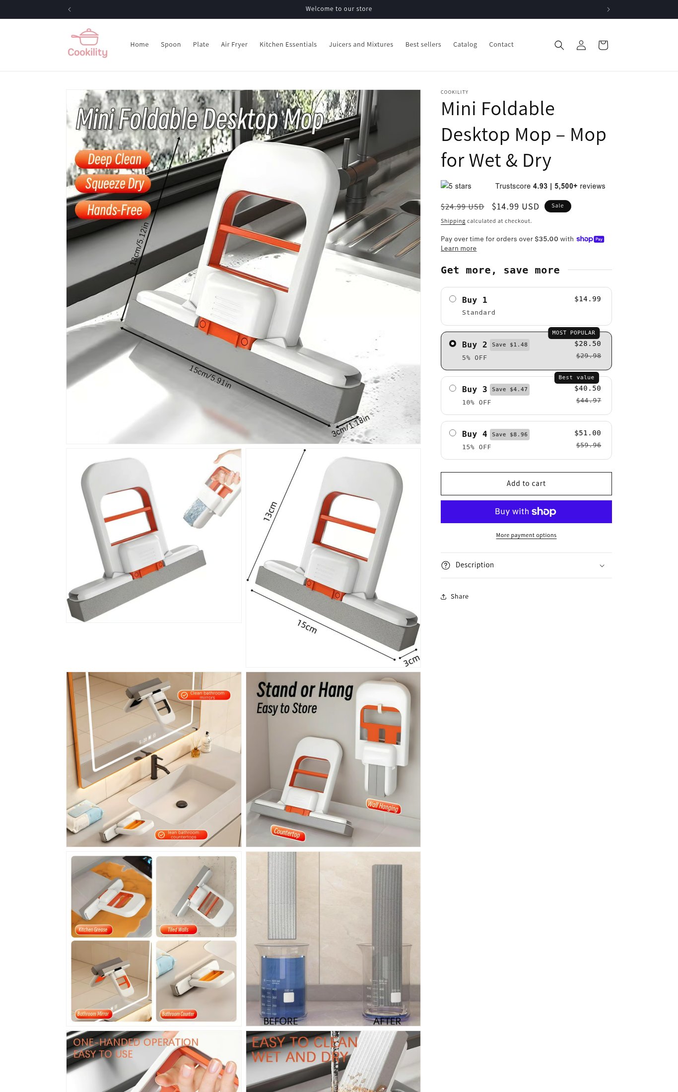 Cookility page