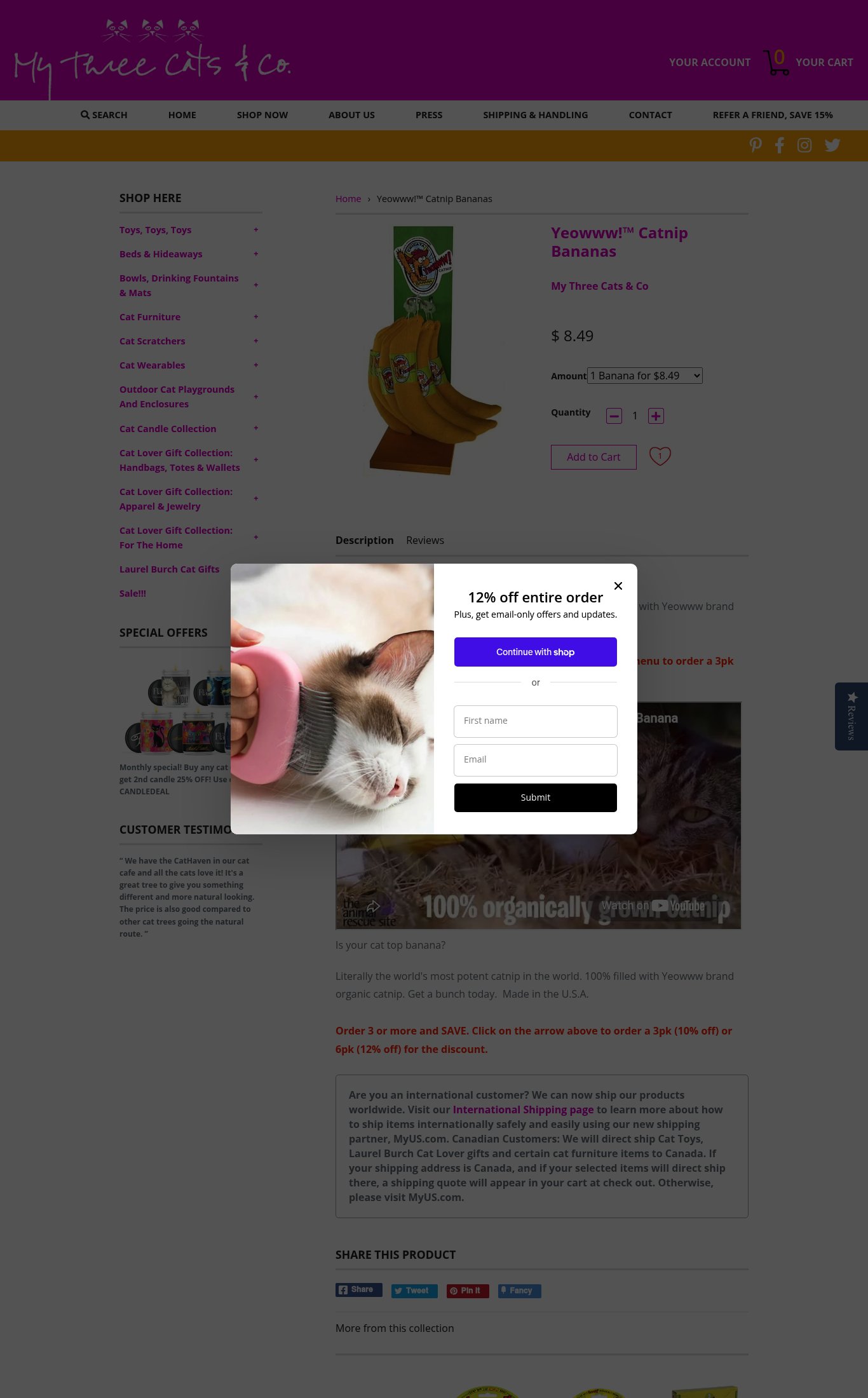 My Three Cats & Co. page