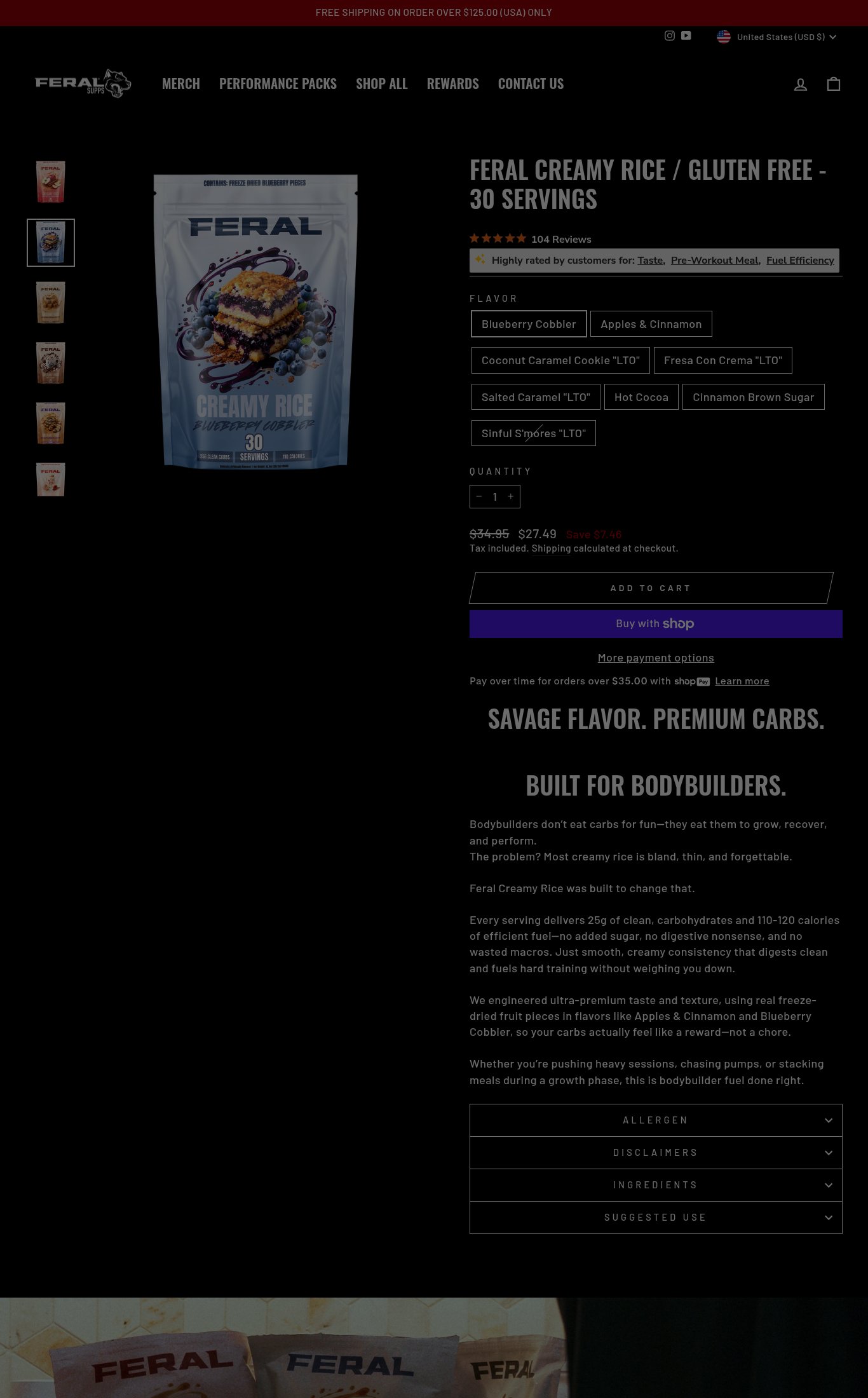 Feral Supplements page