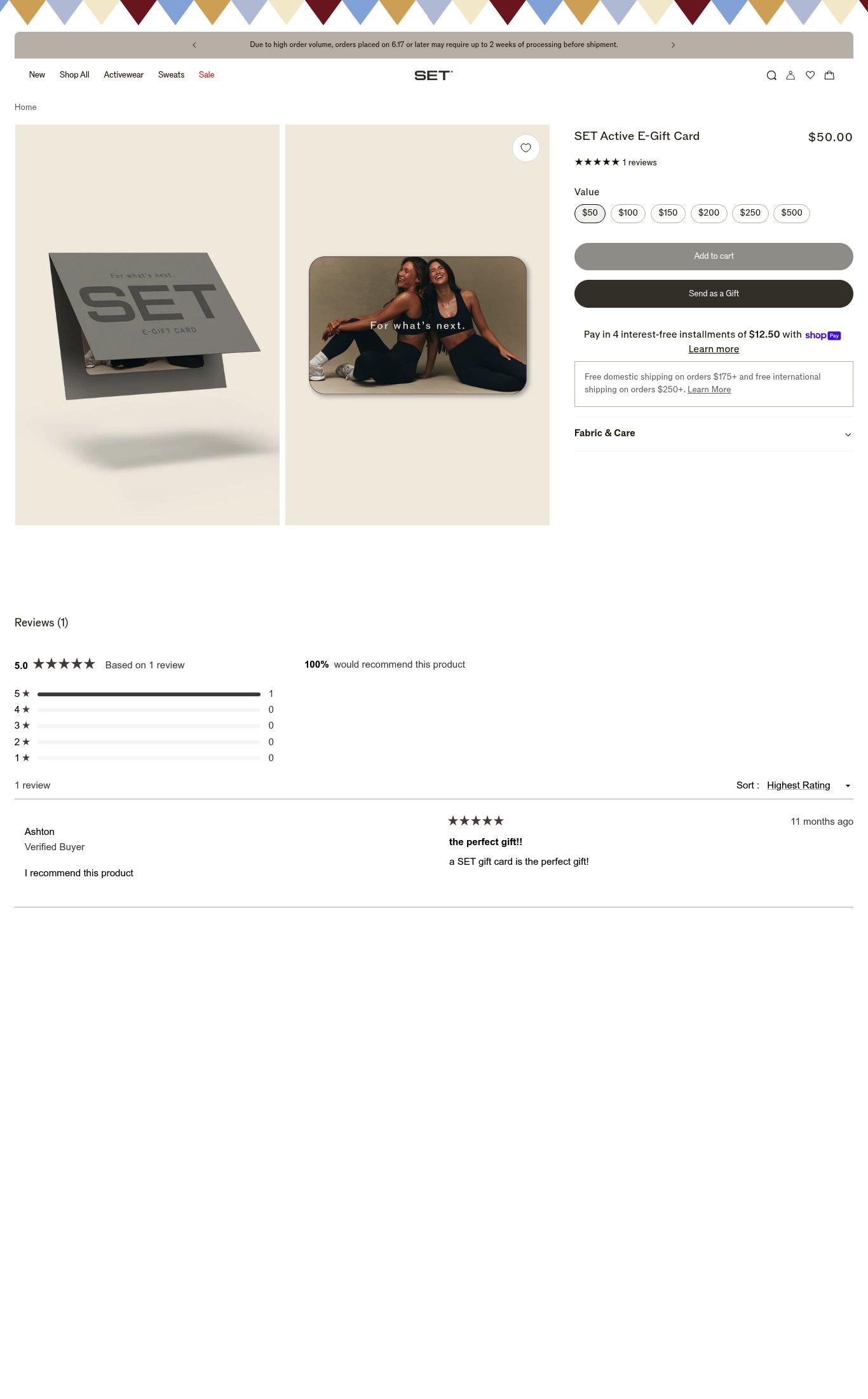 SET ACTIVE page