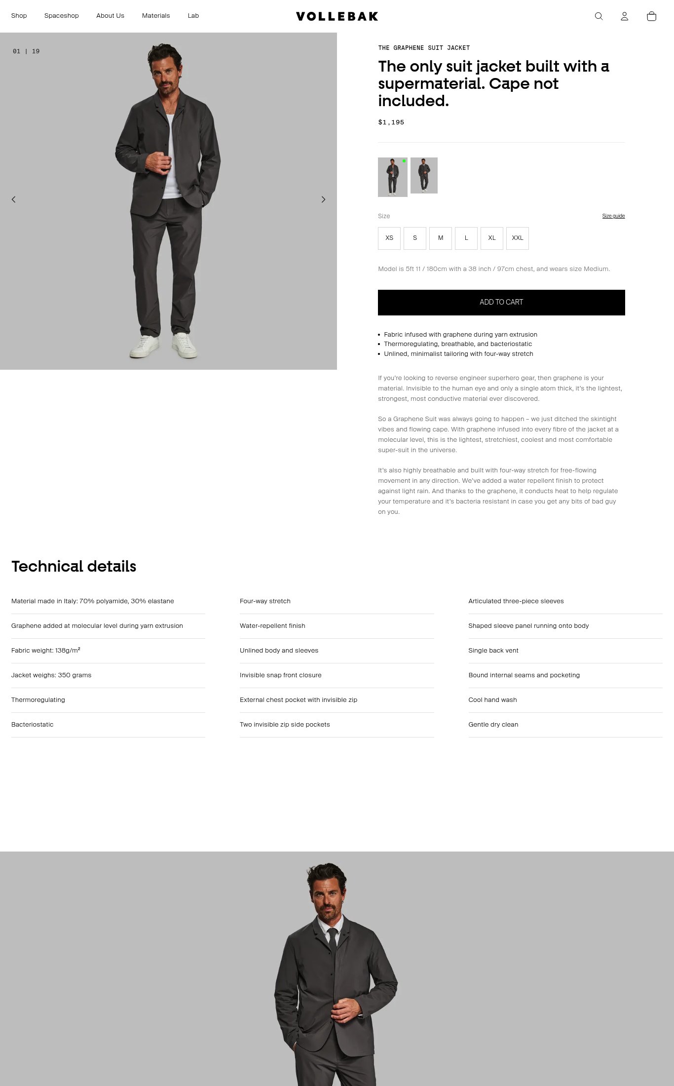 Vollebak page