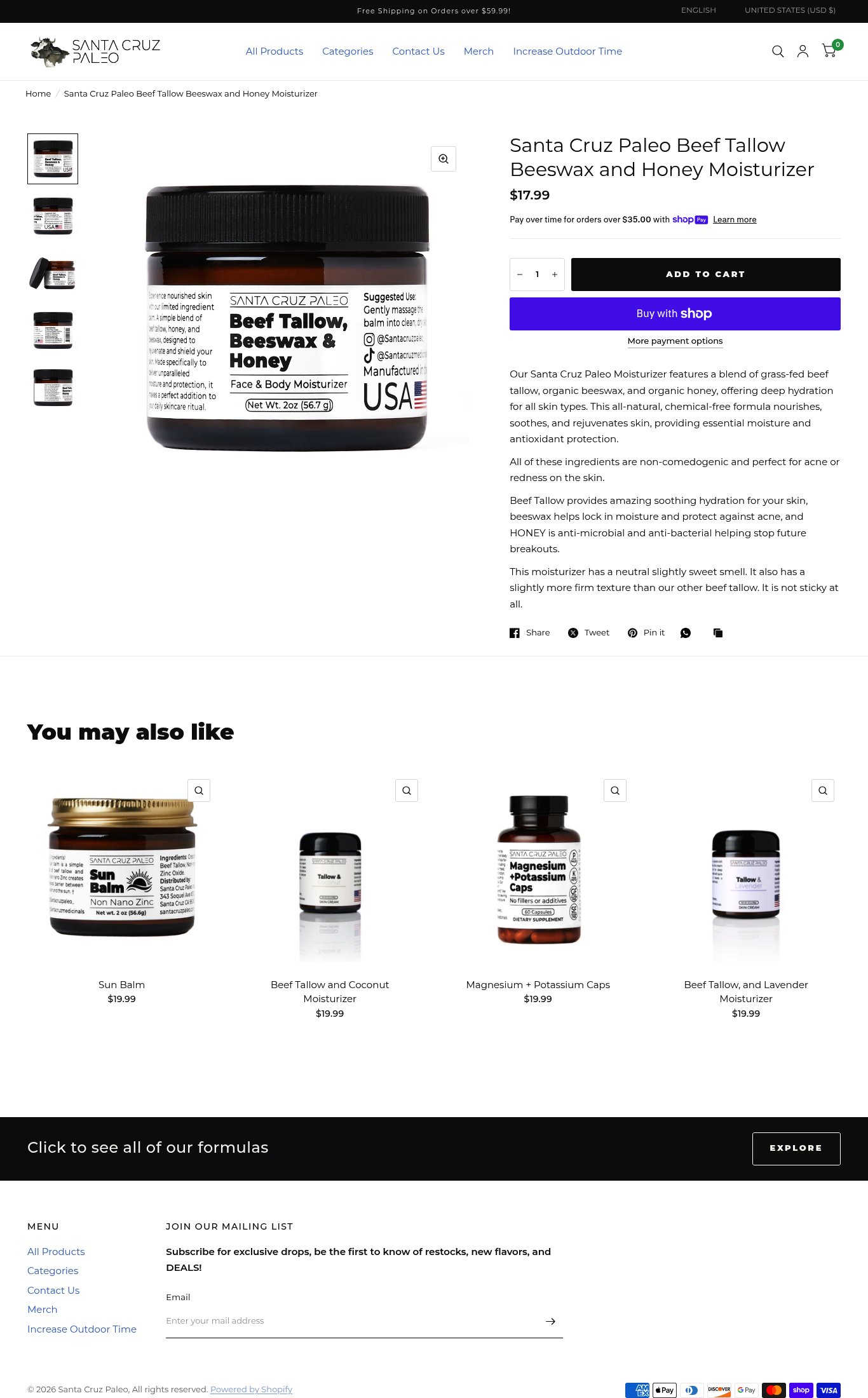 Santa Cruz Paleo page