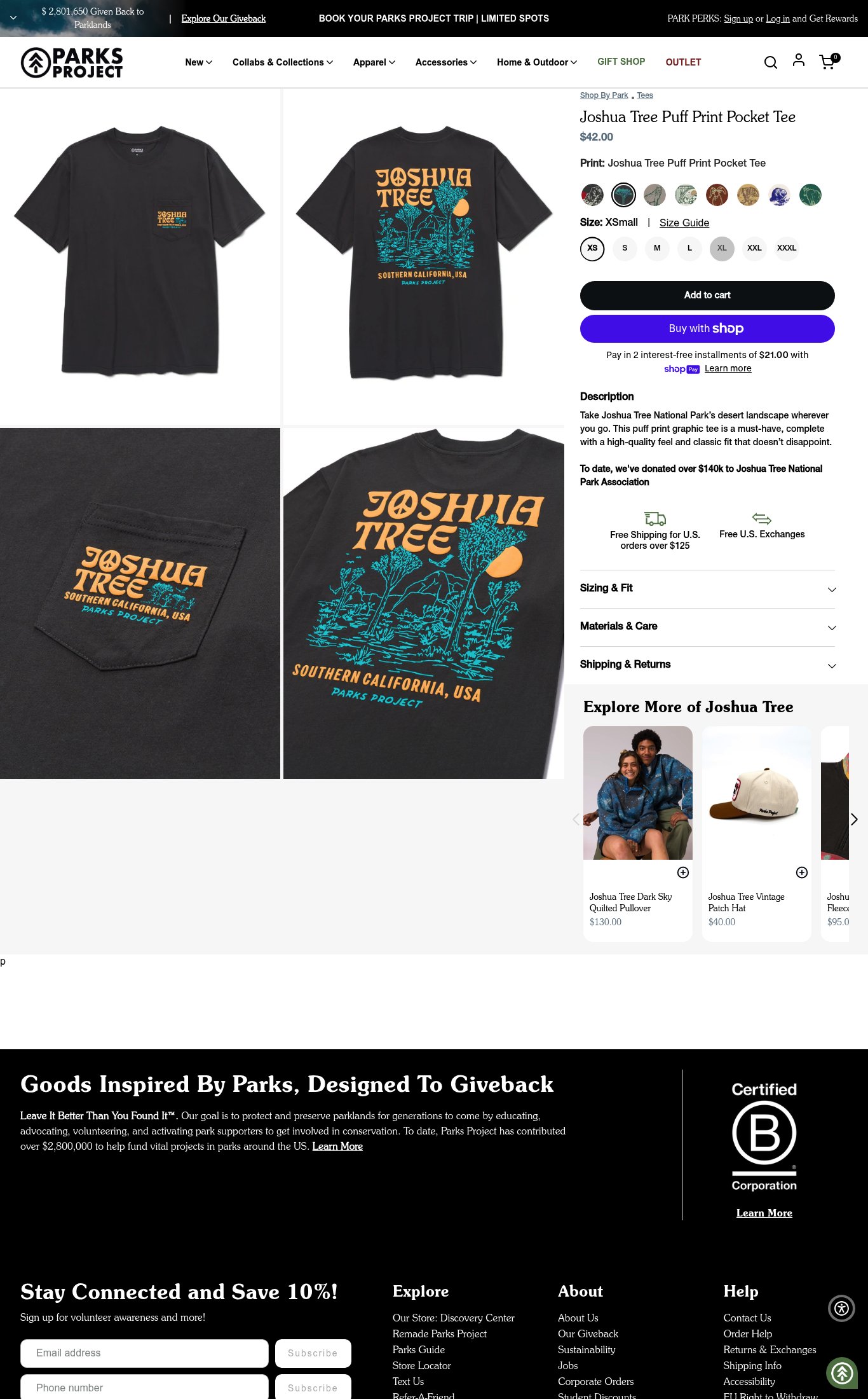 Parks Project page