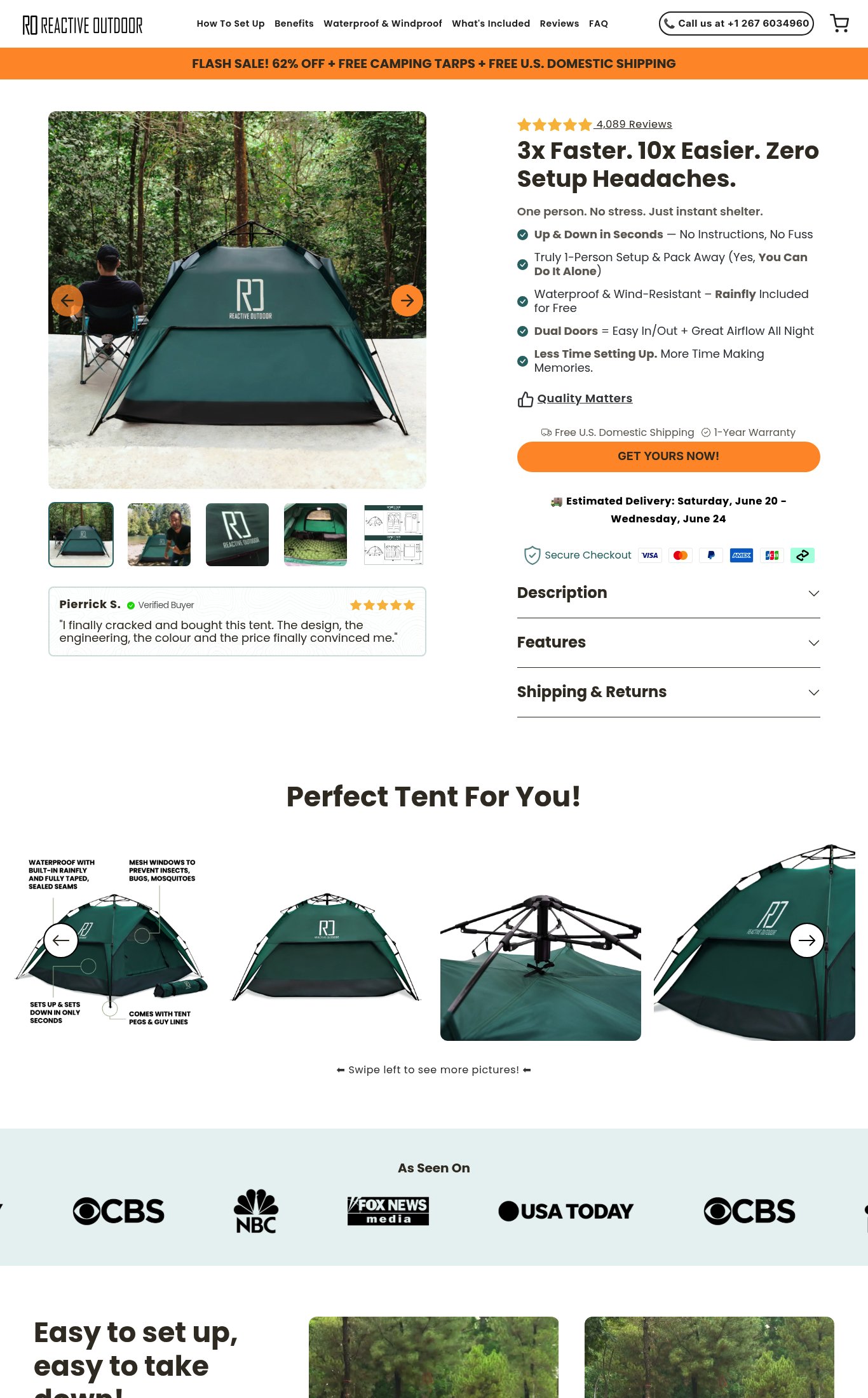 Reactive Outdoor page
