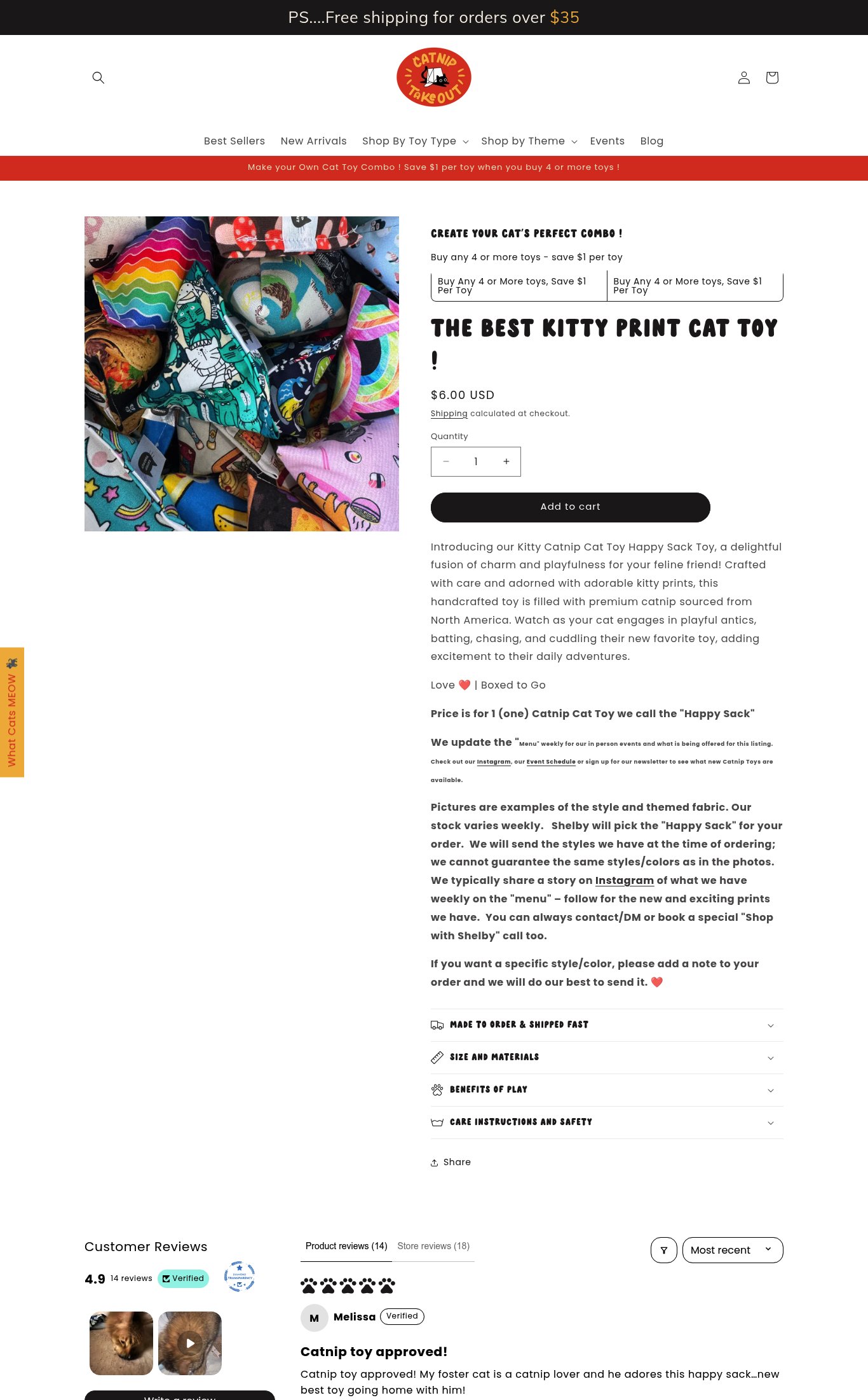 CatnipTakeout page