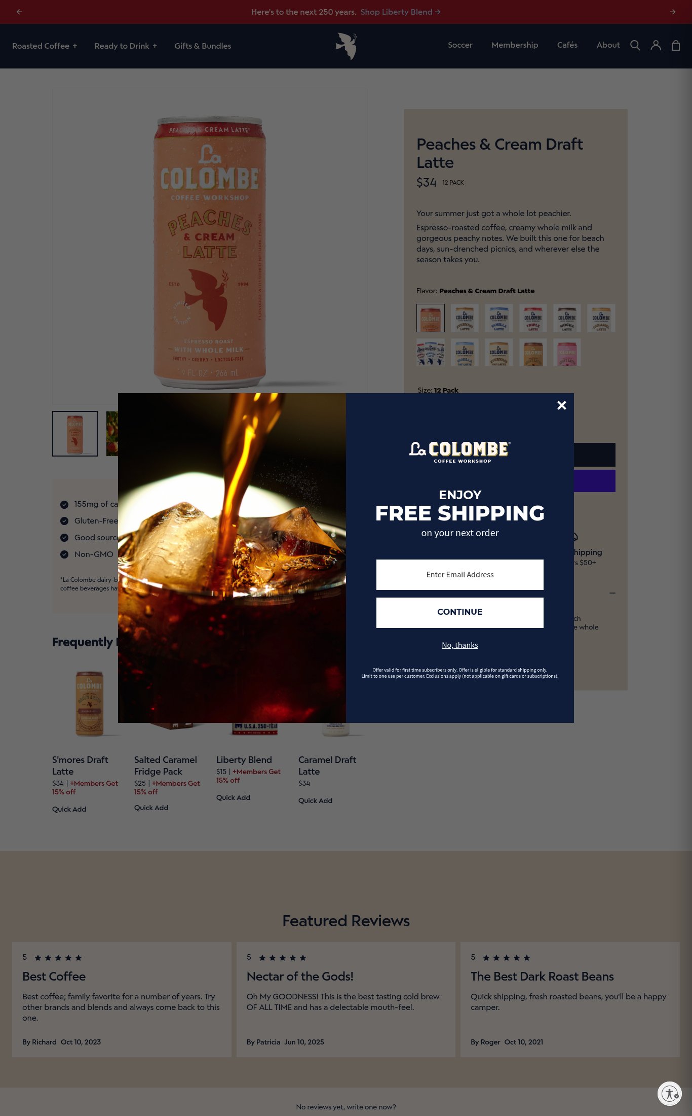 La Colombe Coffee Workshop page