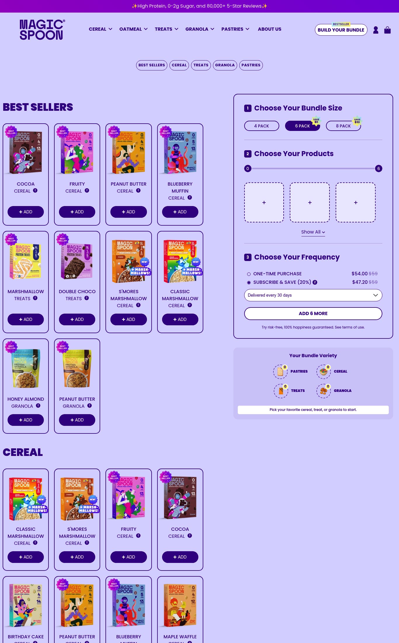 Magic Spoon page
