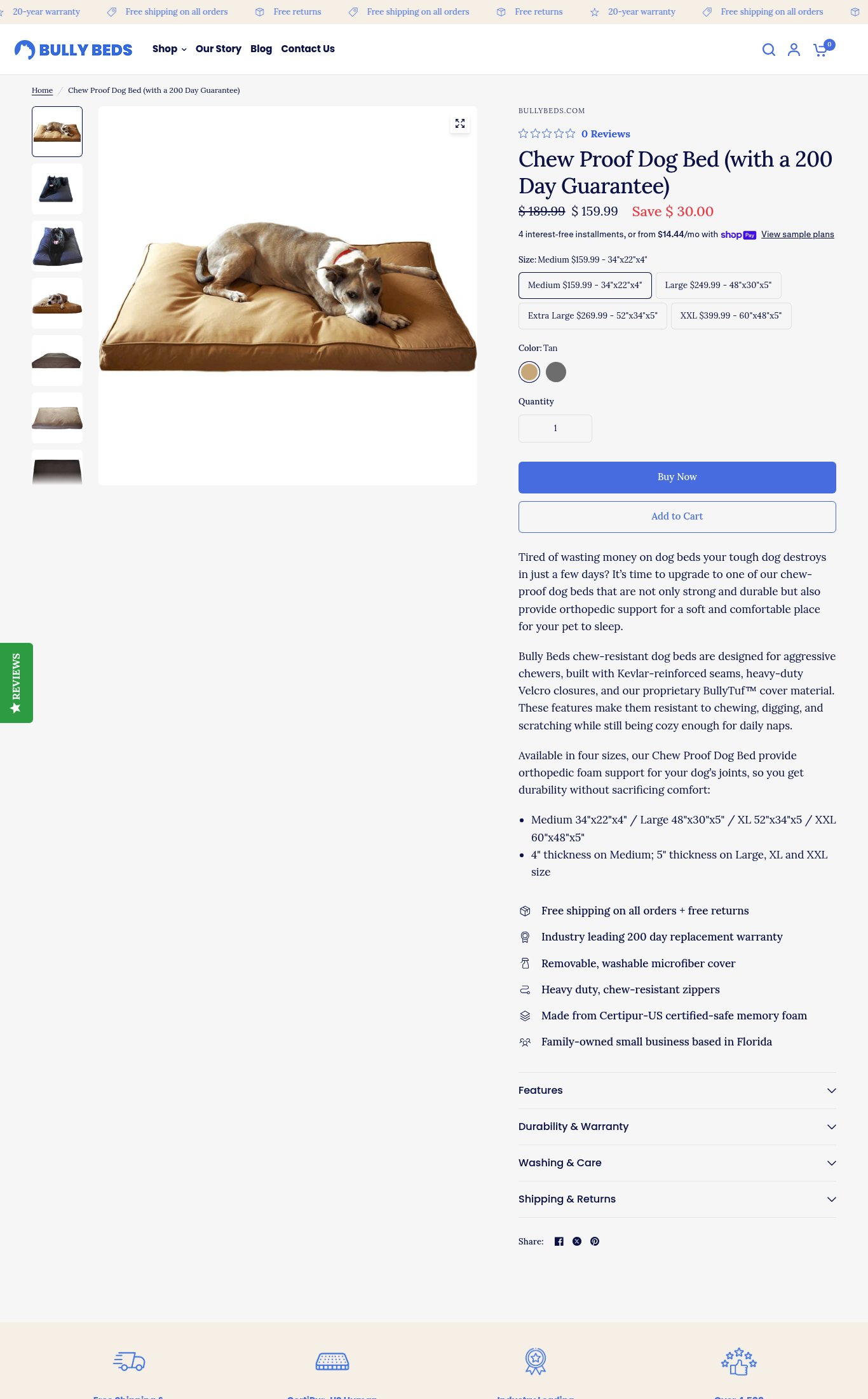Bully Beds page