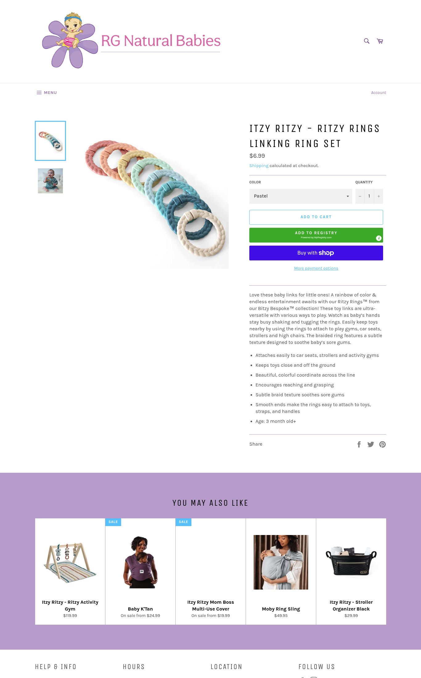RG Natural Babies and Toys page
