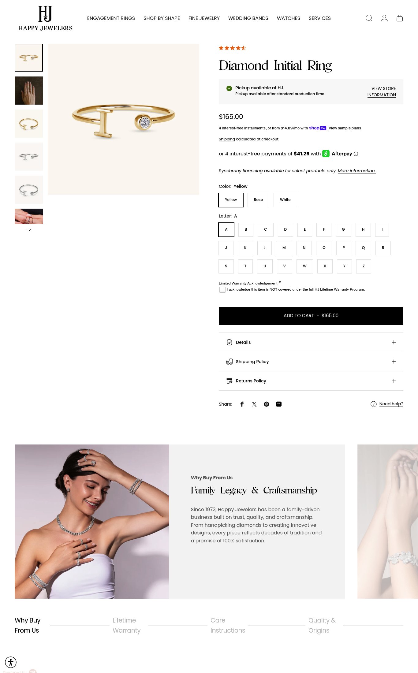 Happy Jewelers page