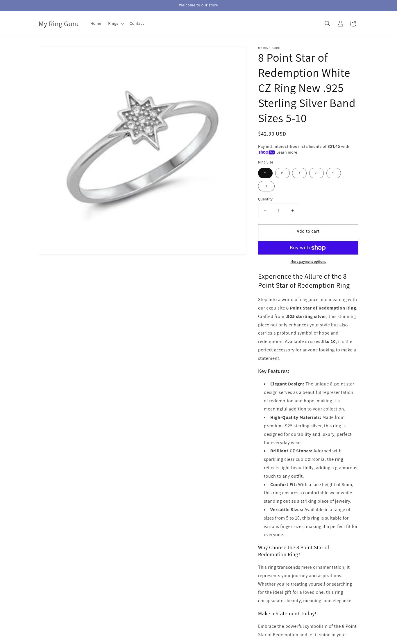 My Ring Guru page