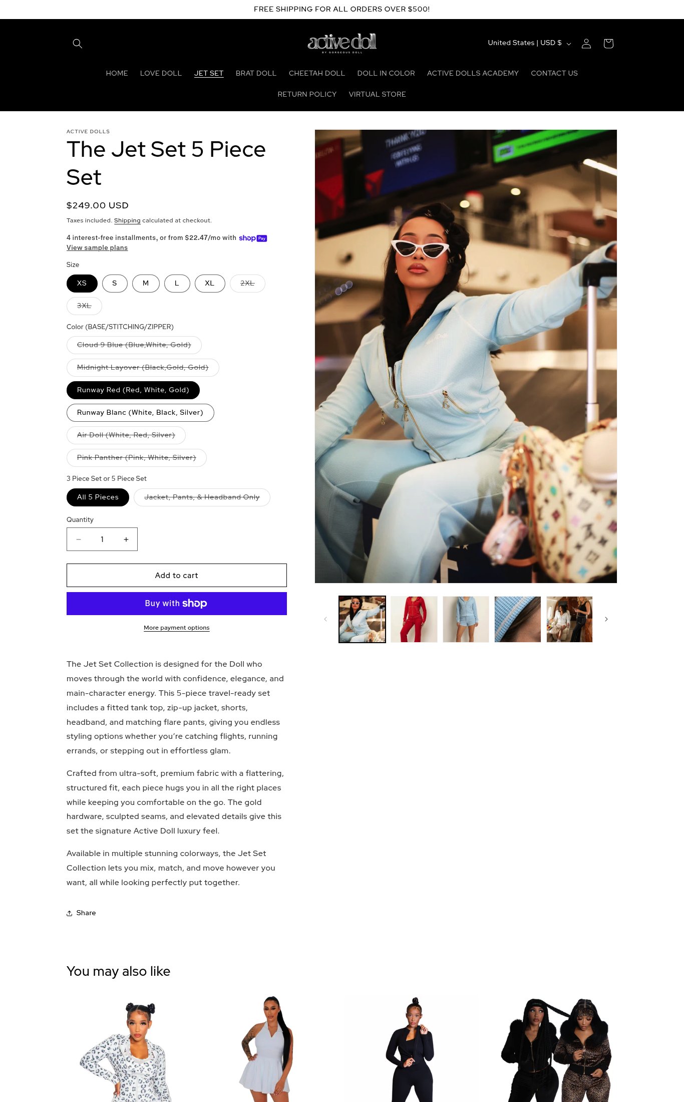 Active Dolls page