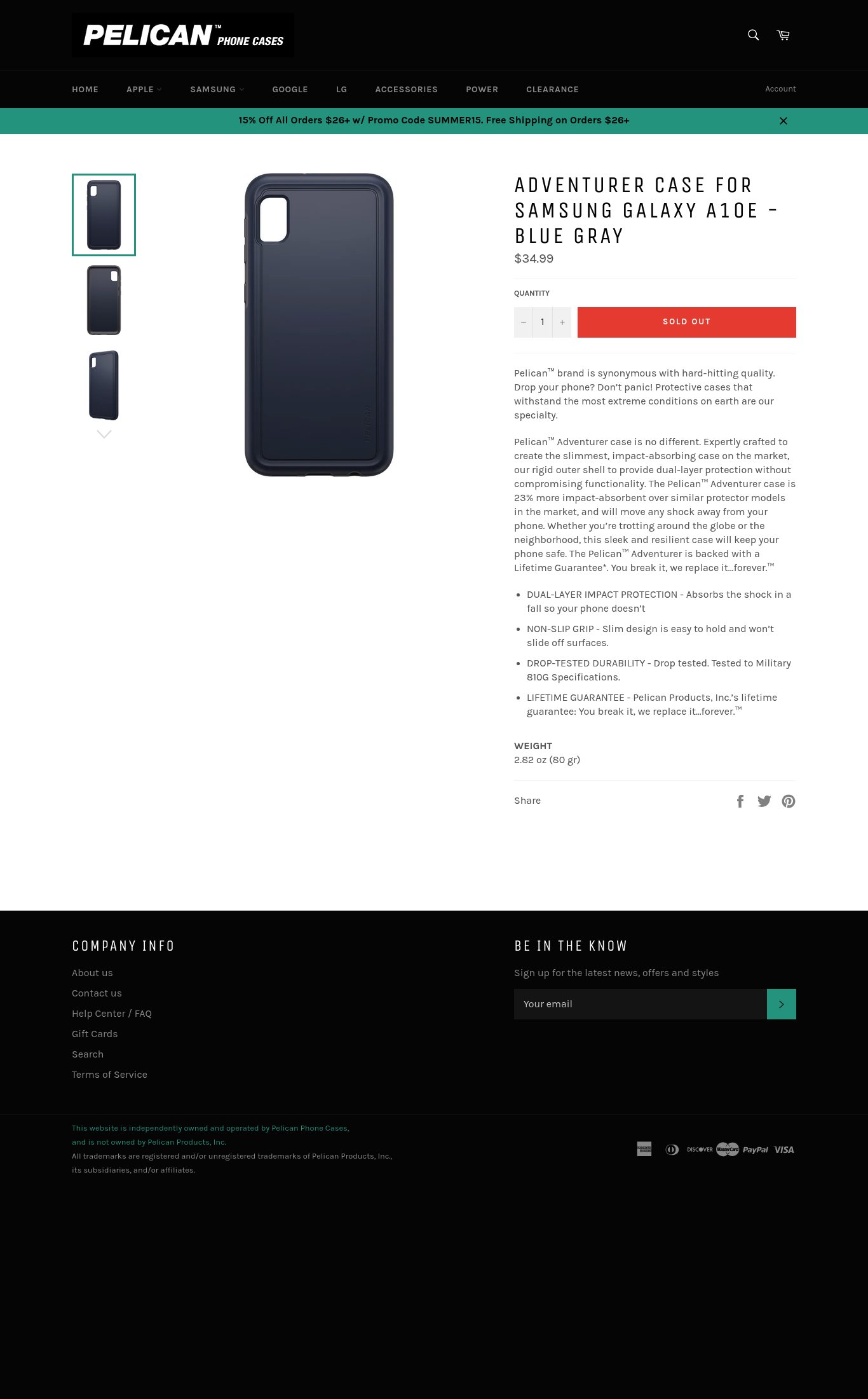 Pelican Phone Cases page