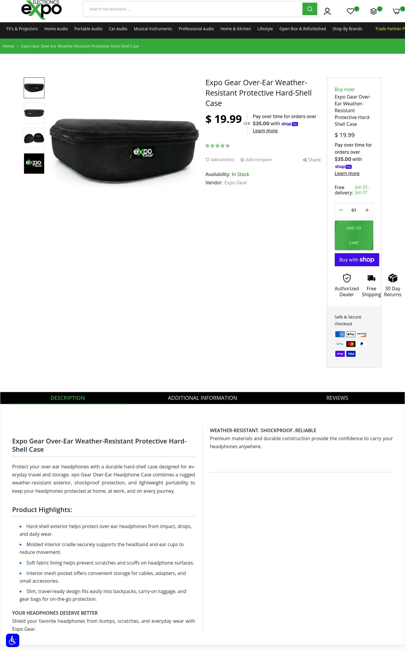 Electronics Expo (Expo Gear) page