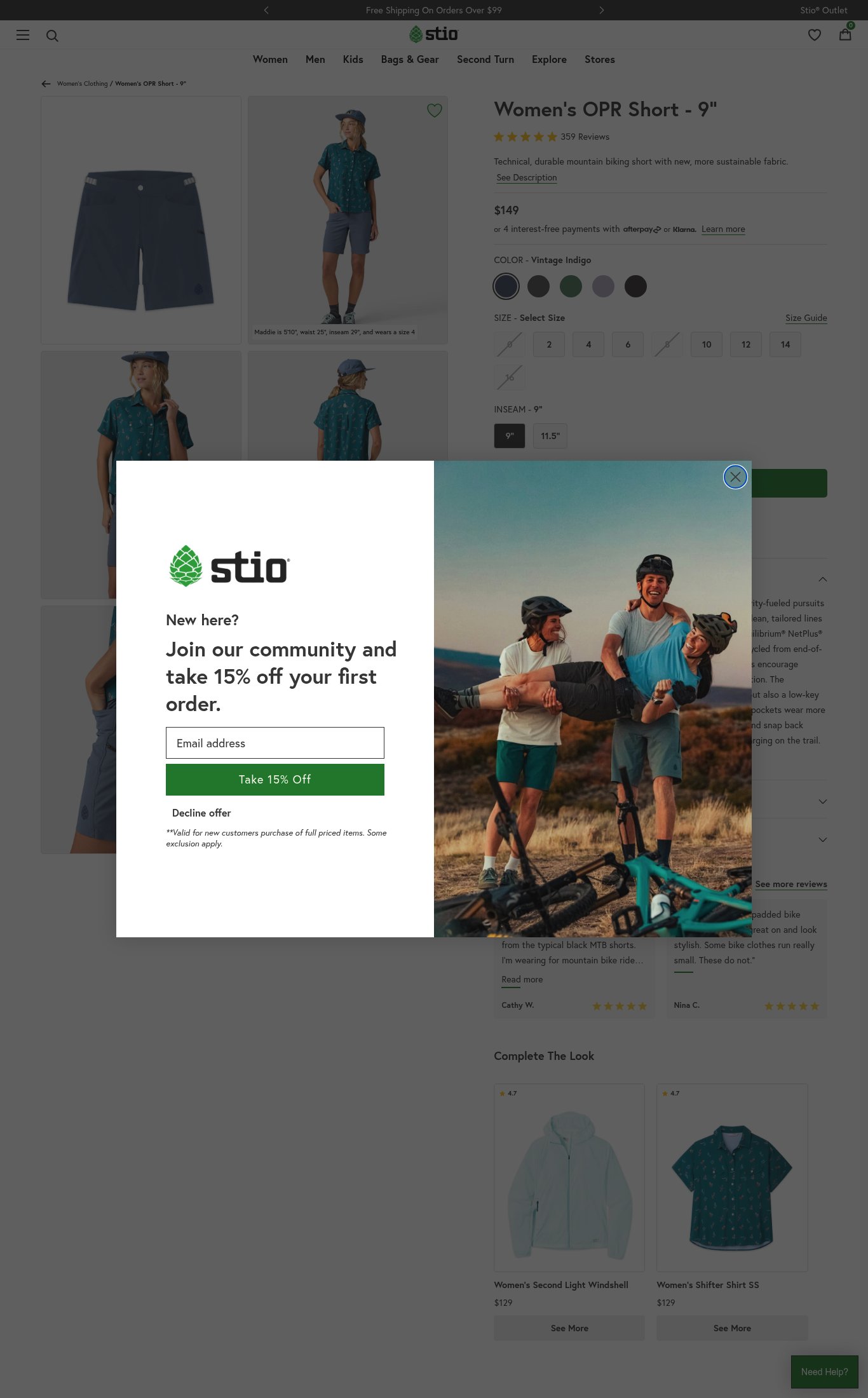 Stio page