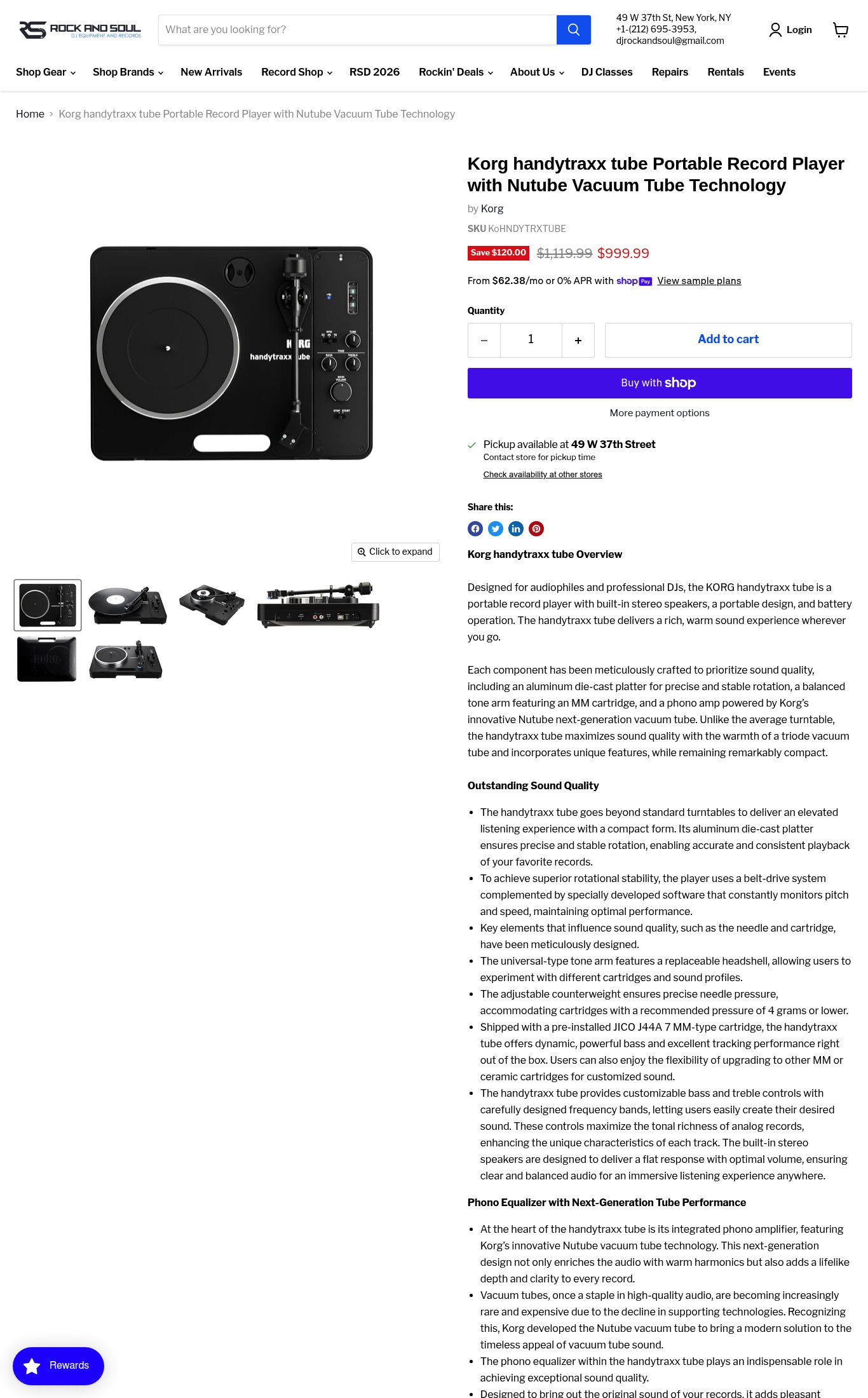 Rock and Soul DJ Equipment and Records page