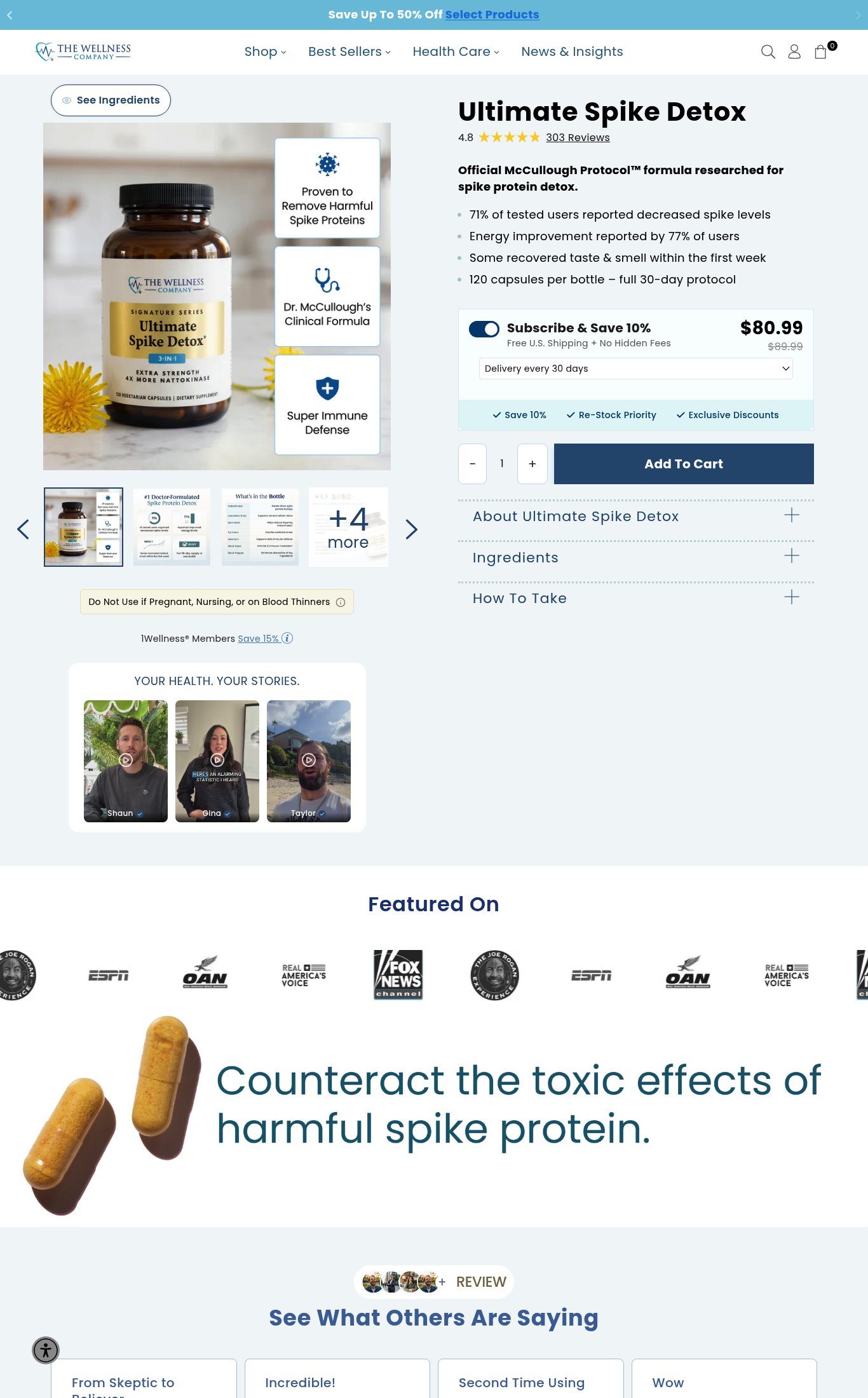 The Wellness Company page