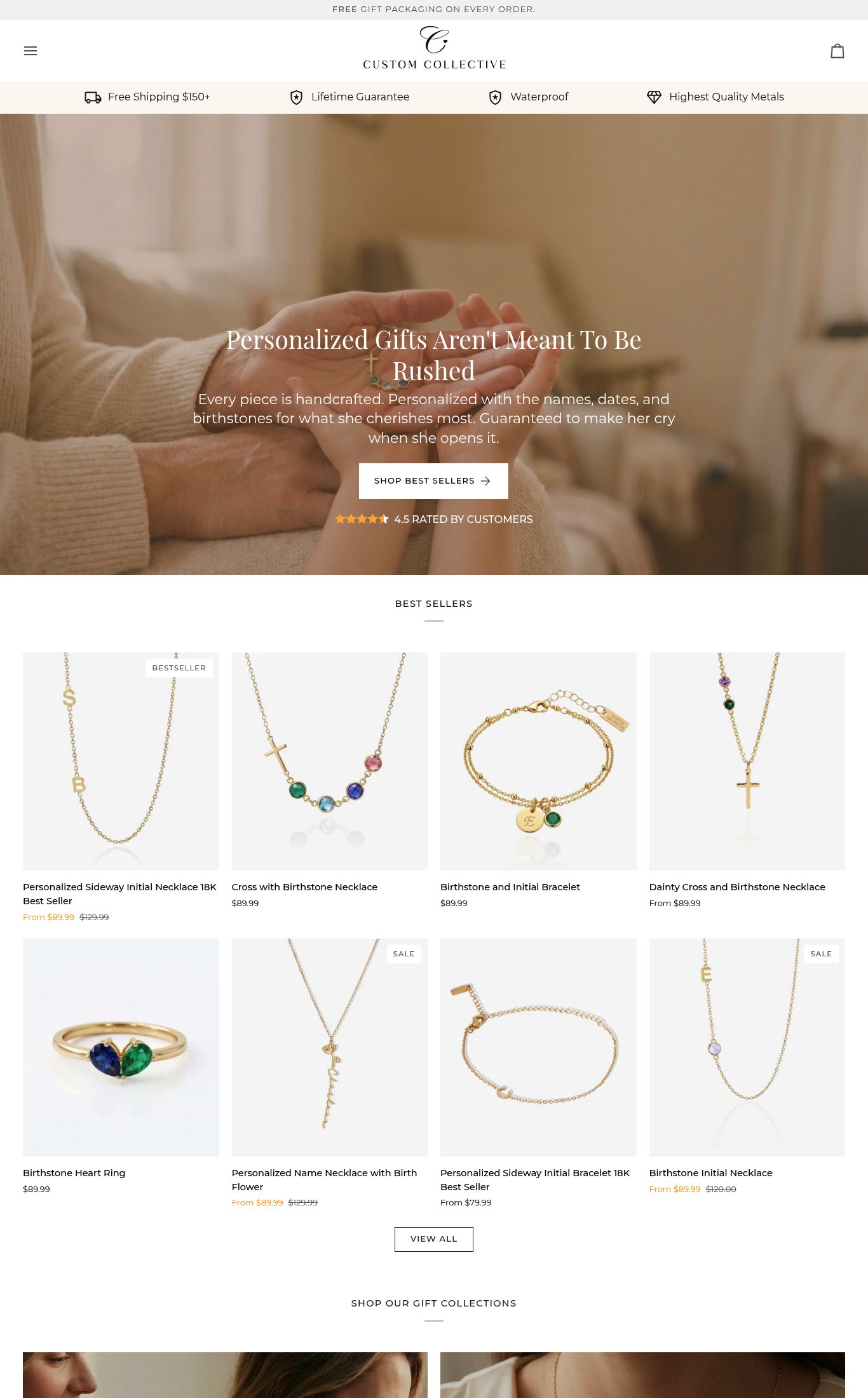 Custom Collective page