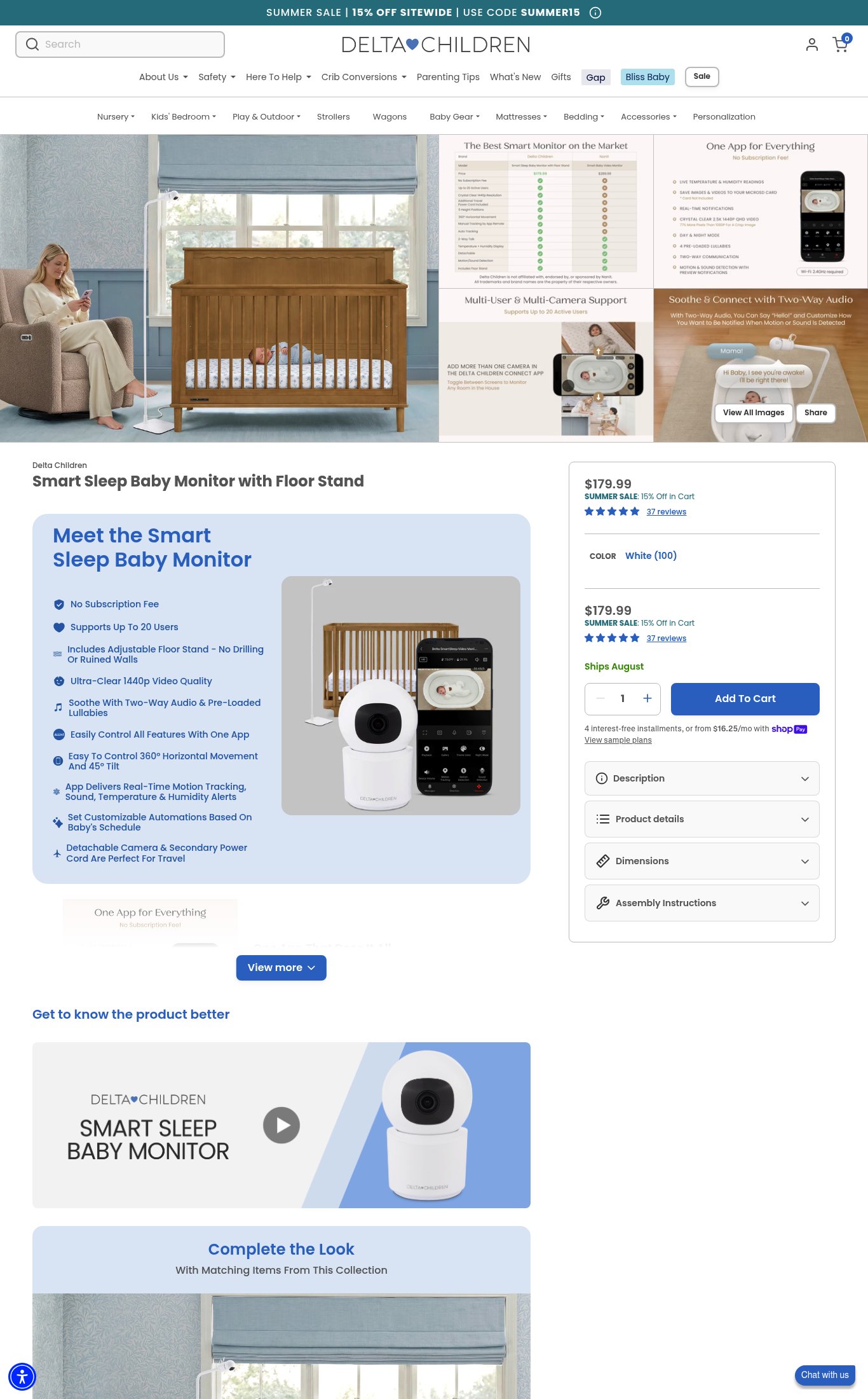 Delta Children page