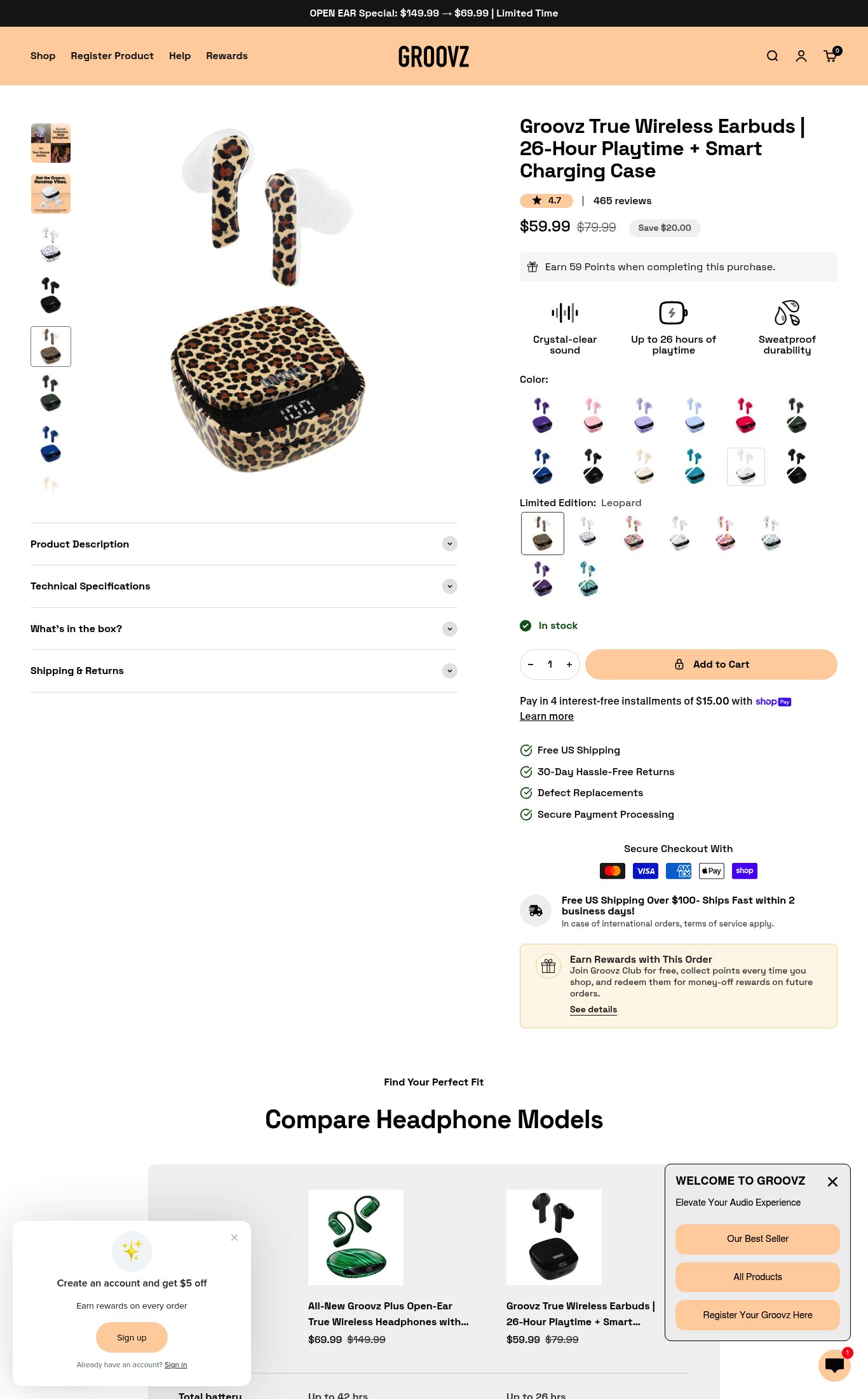 Groovz Audio page