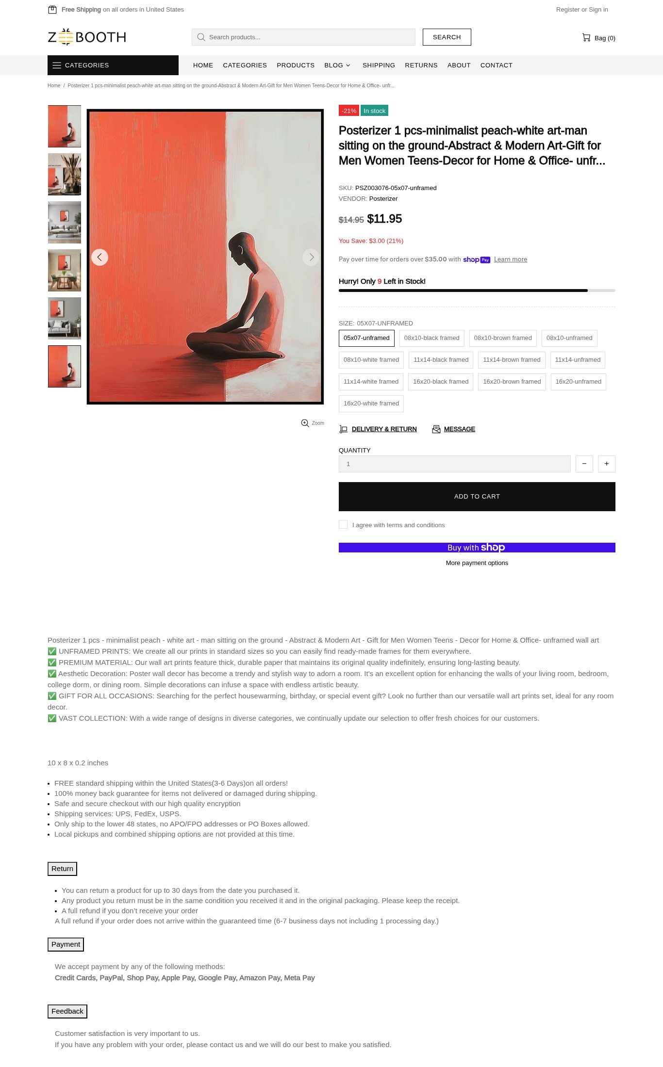 ZeeBooth page