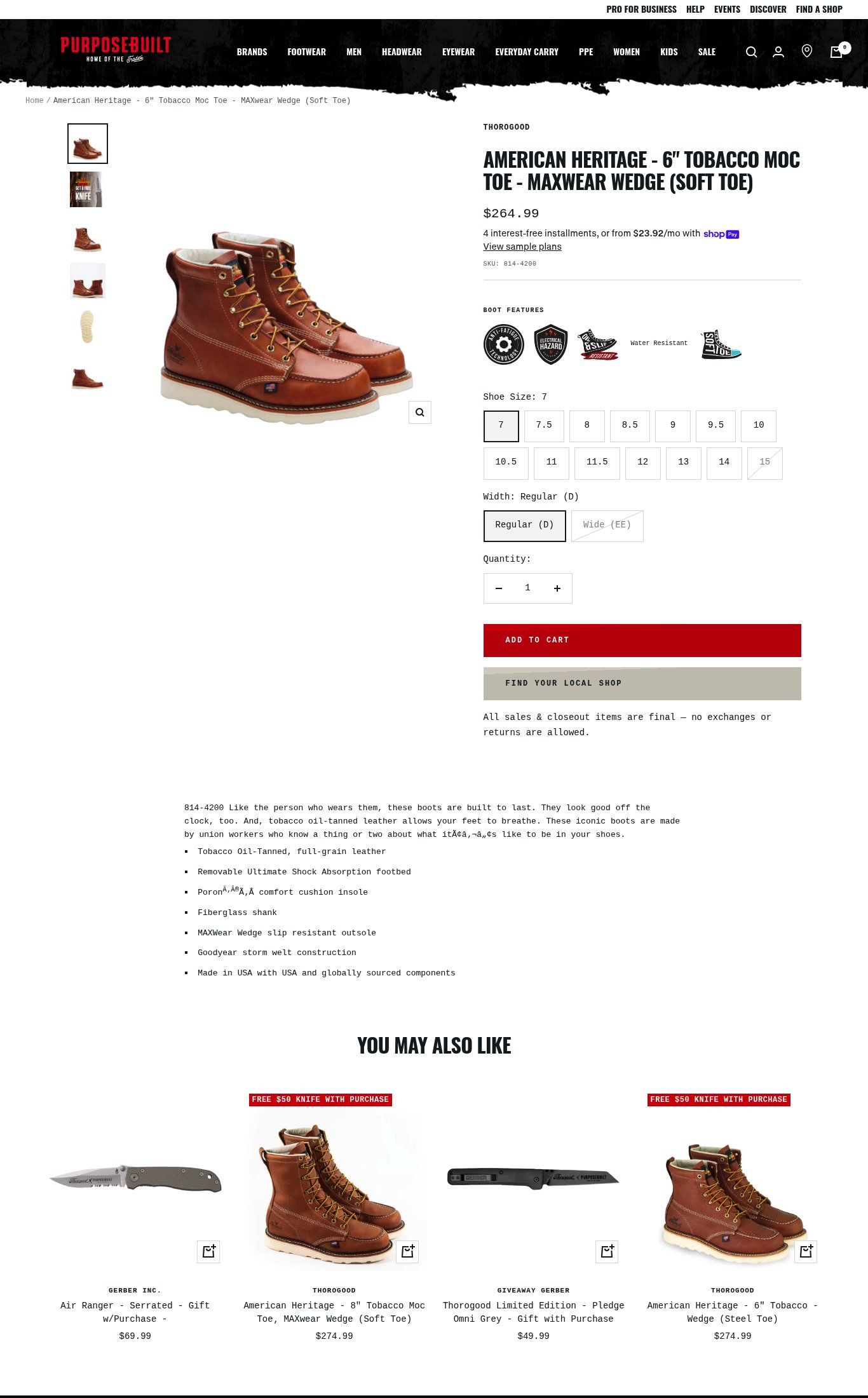 Purpose-Built / Home of the Trades page