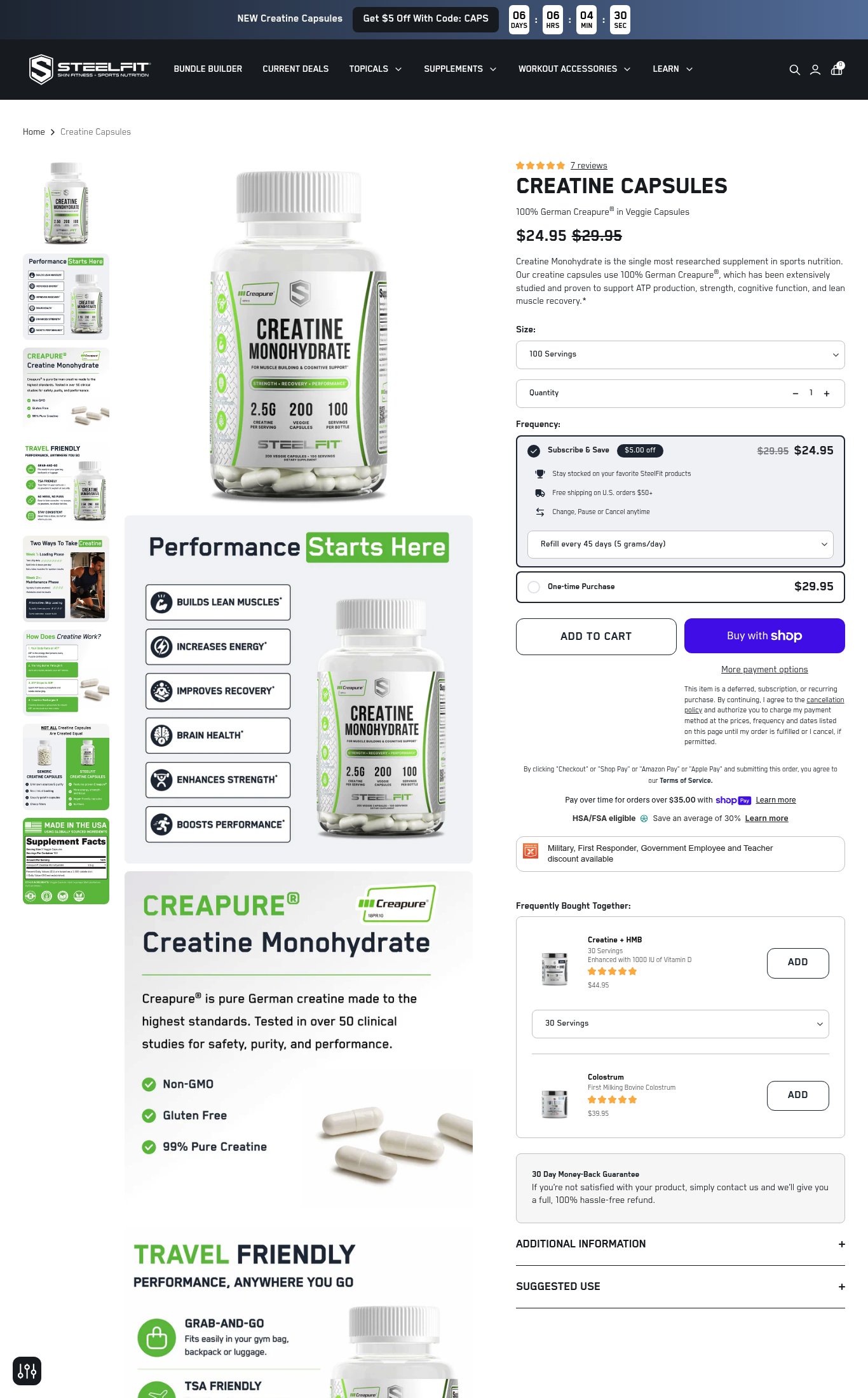 SteelFit USA page