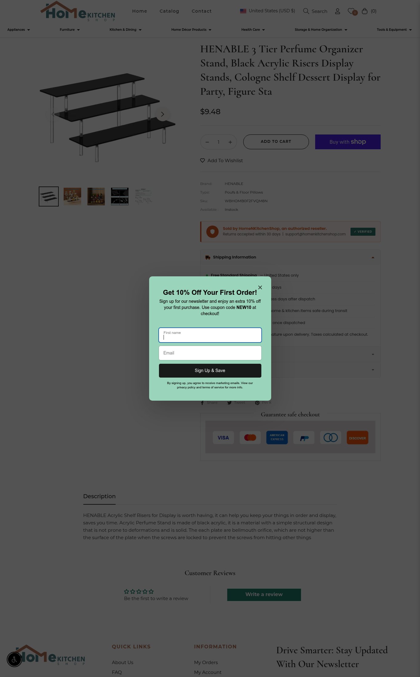 Homenkitchenshop page