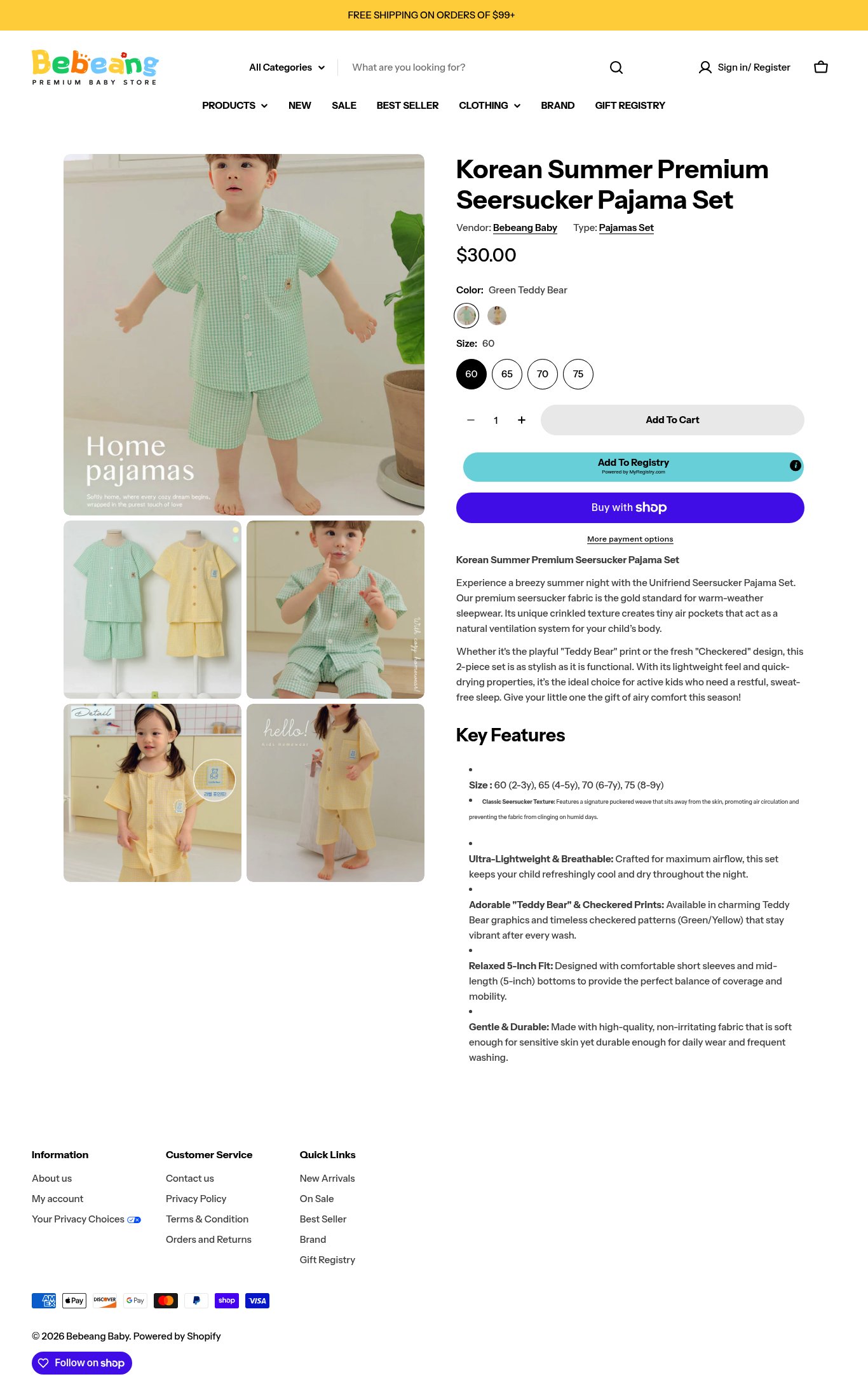Bebeang Baby page