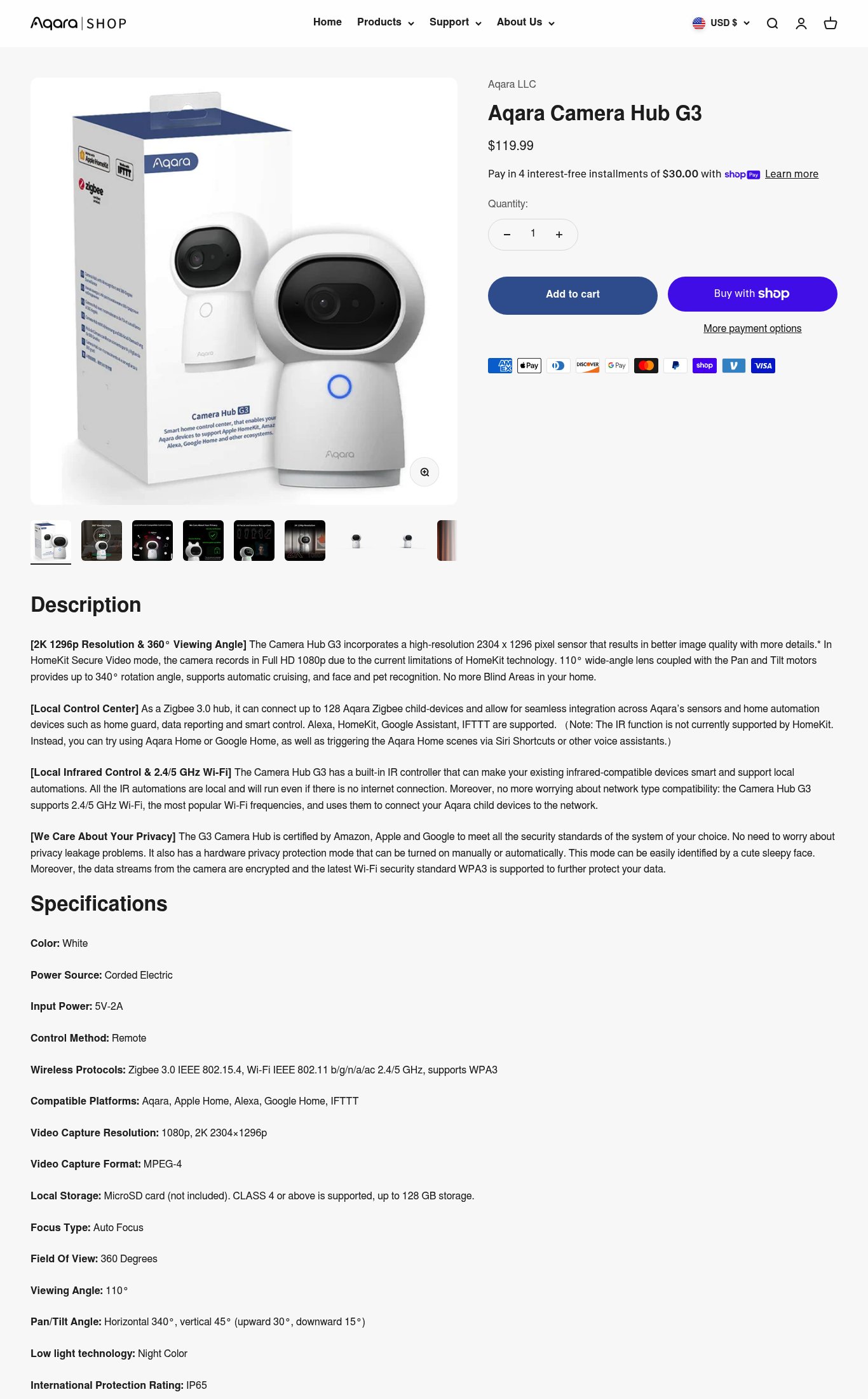 Aqara LLC page