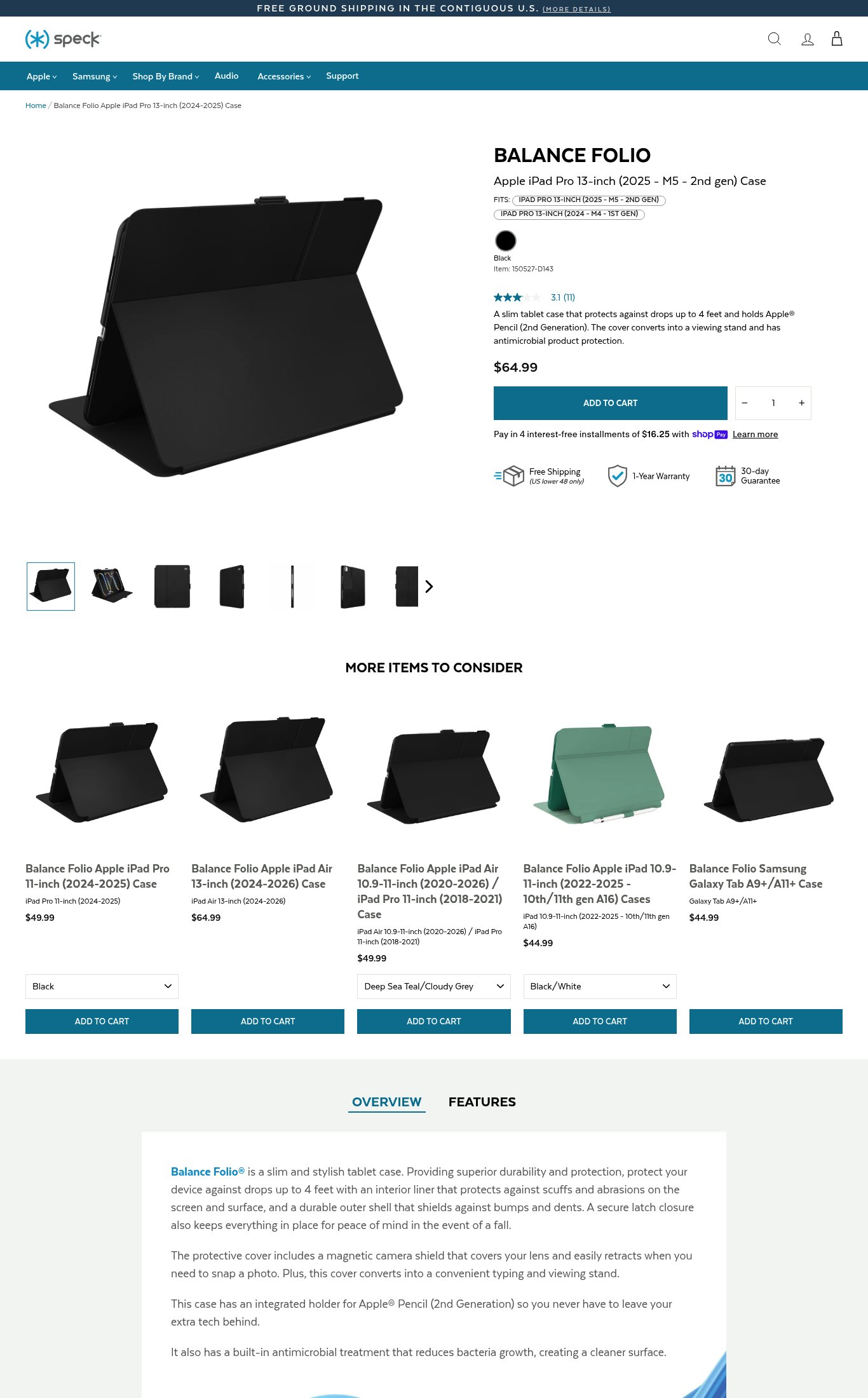 Speck Products page