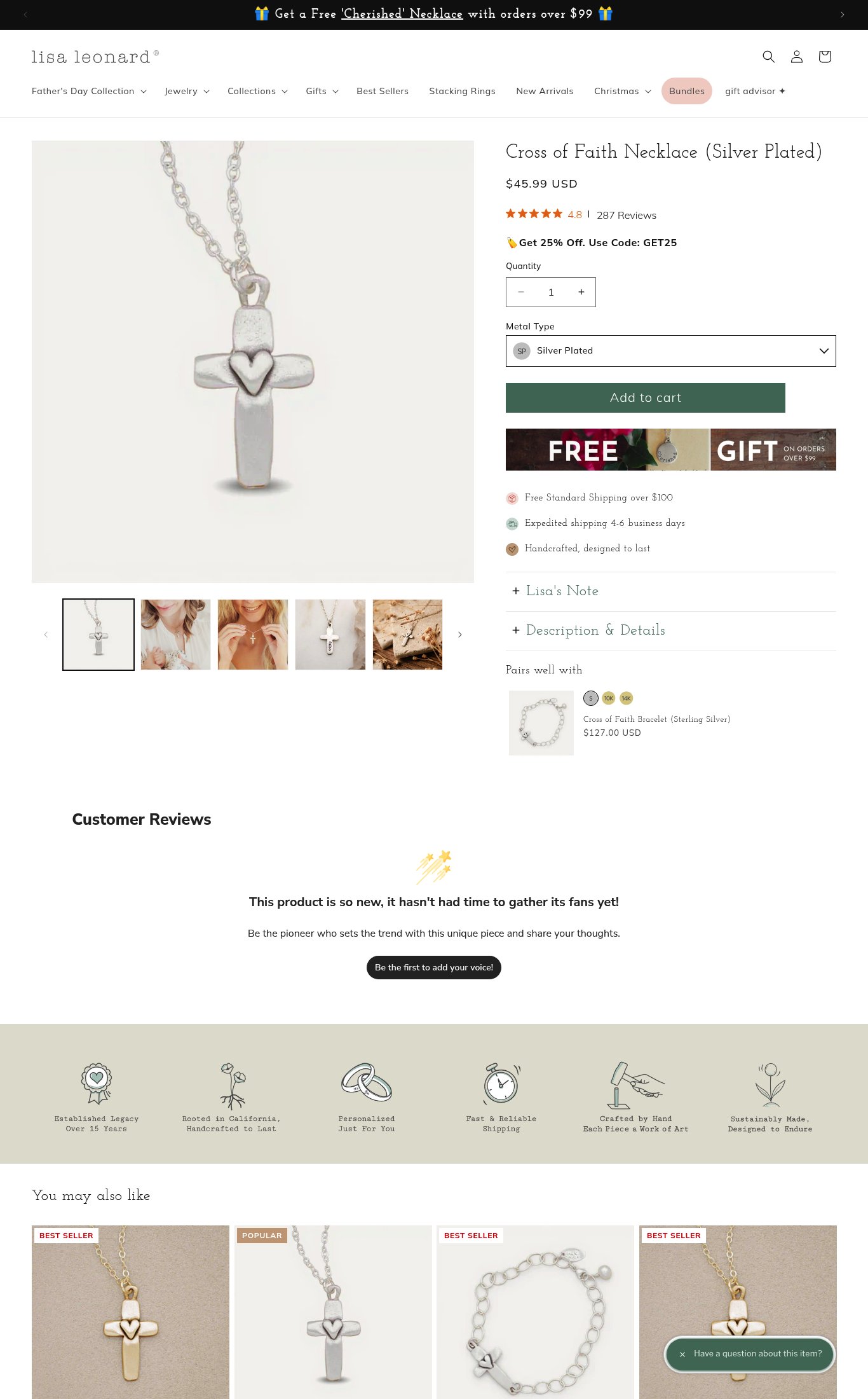 Lisa Leonard Designs page