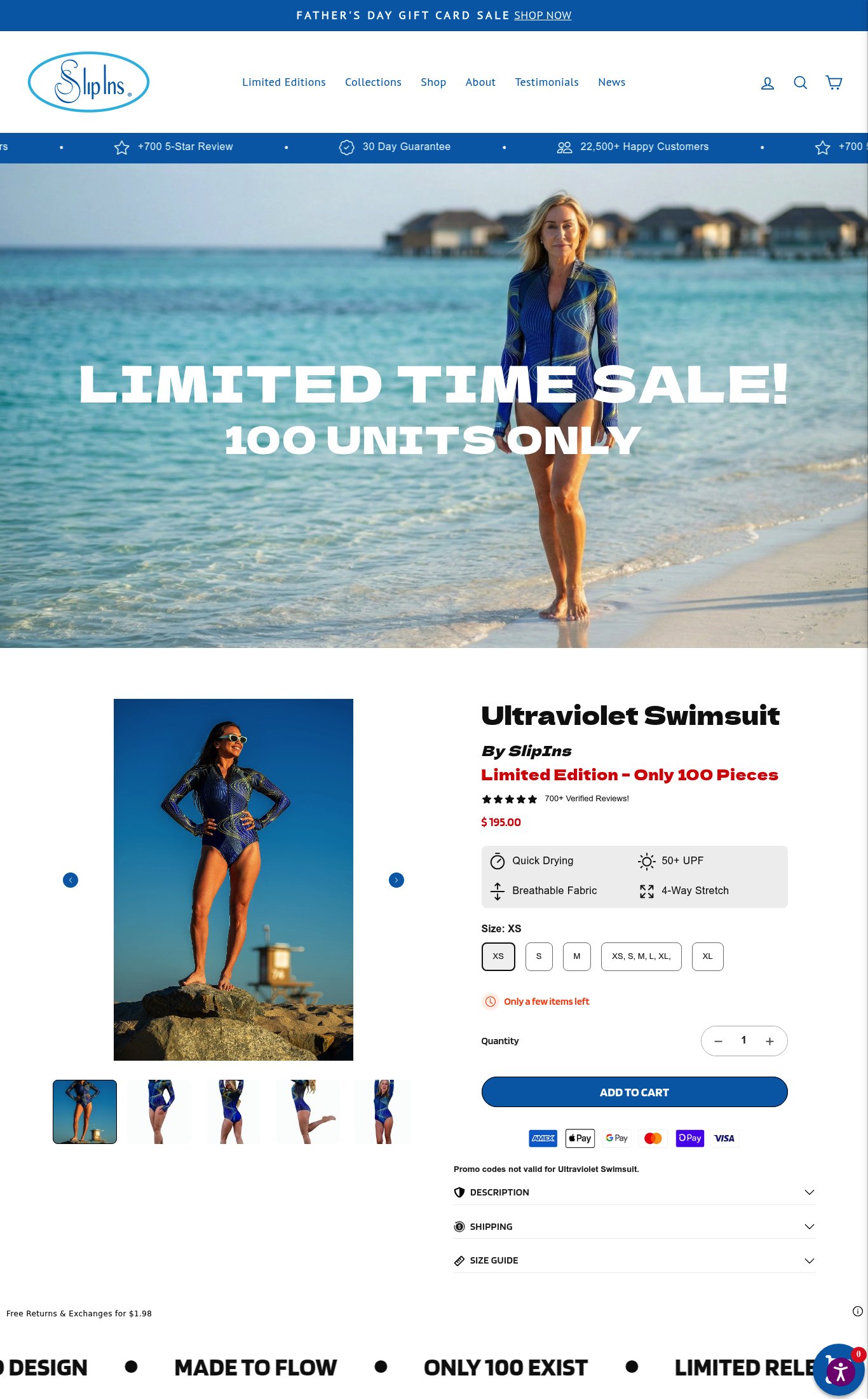 Slipins Swimwear page
