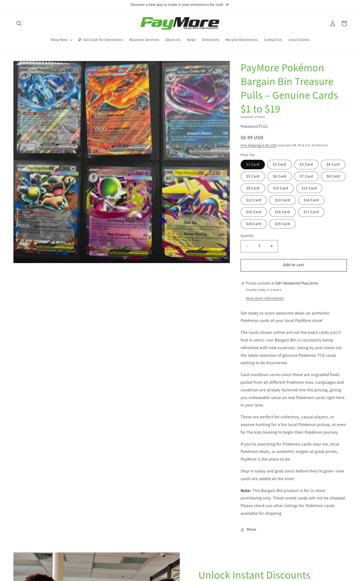 PayMore Hilliard page
