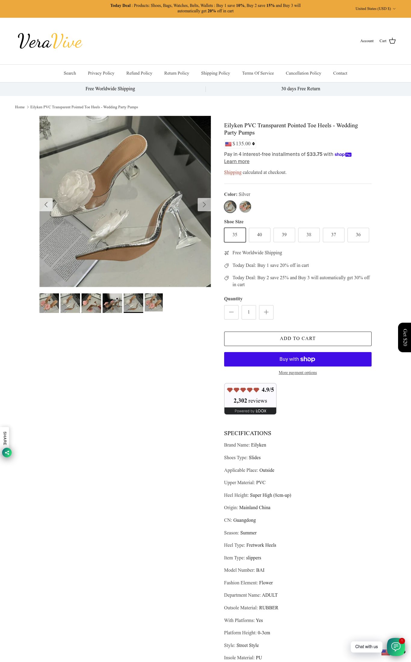 VeraVive page
